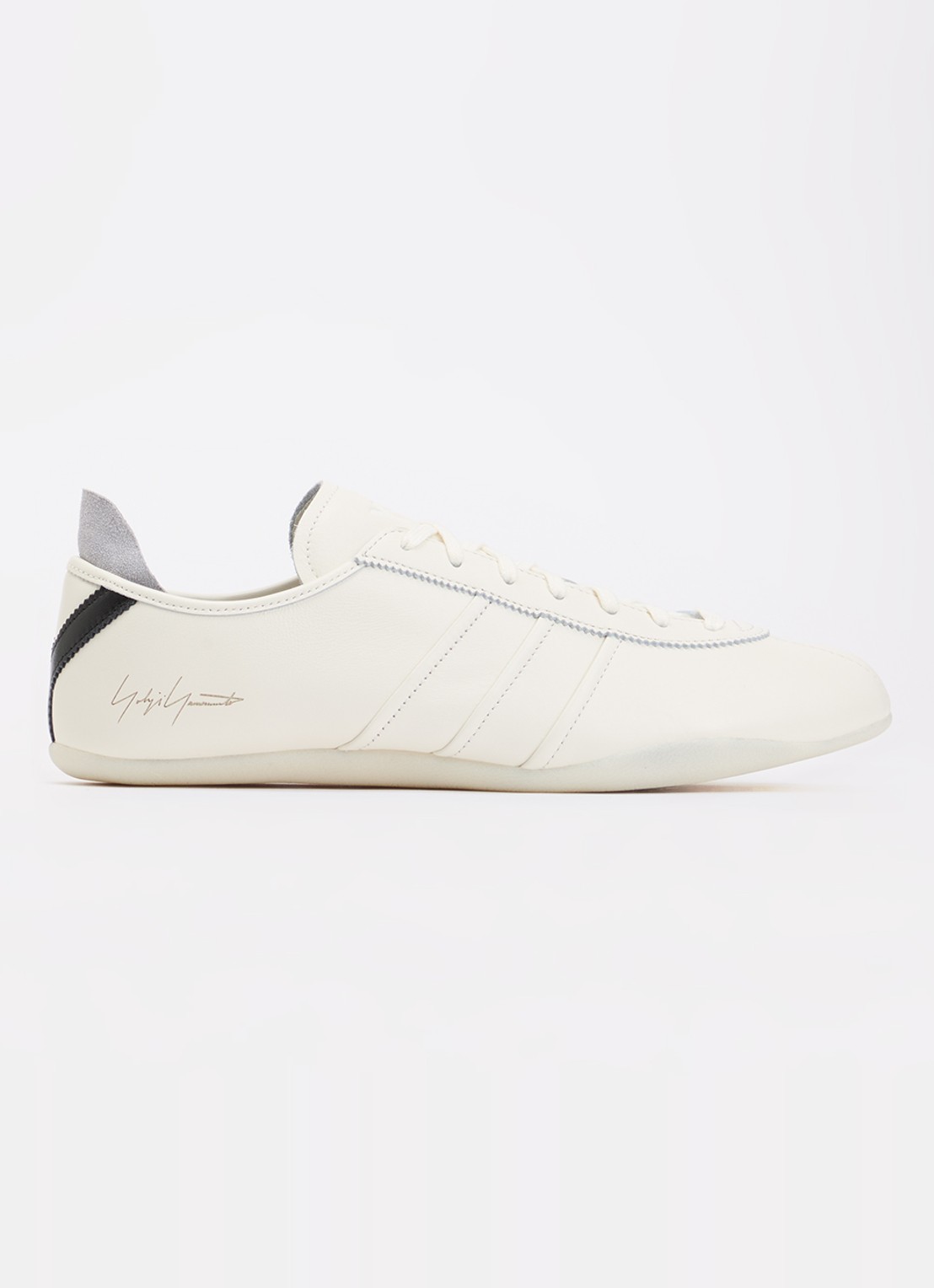 Y-3 Tokyo sneaker van leer - voorkant 5 khaki