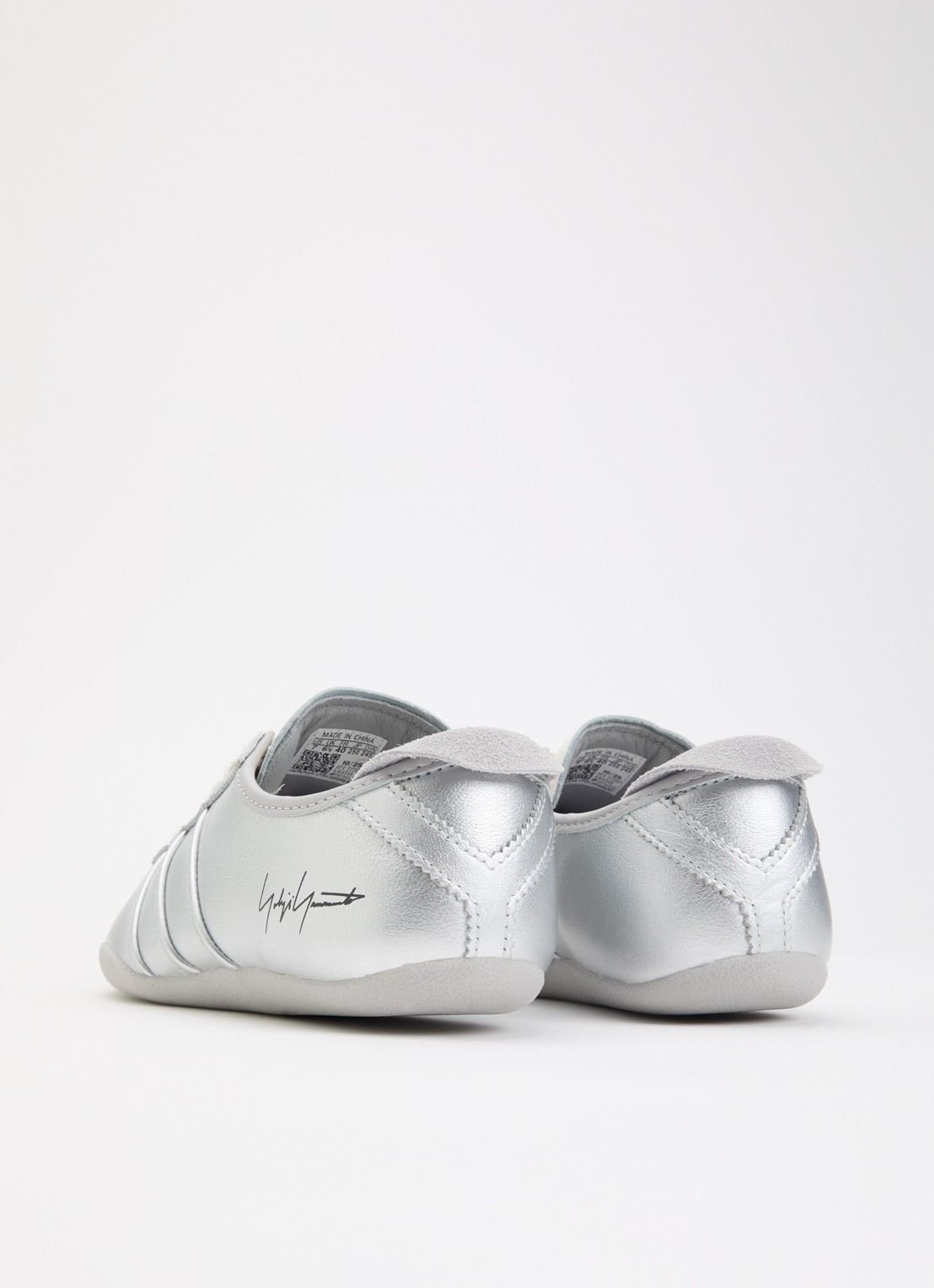 Y-3 Tokyo sneaker van leer - achterkant zilver