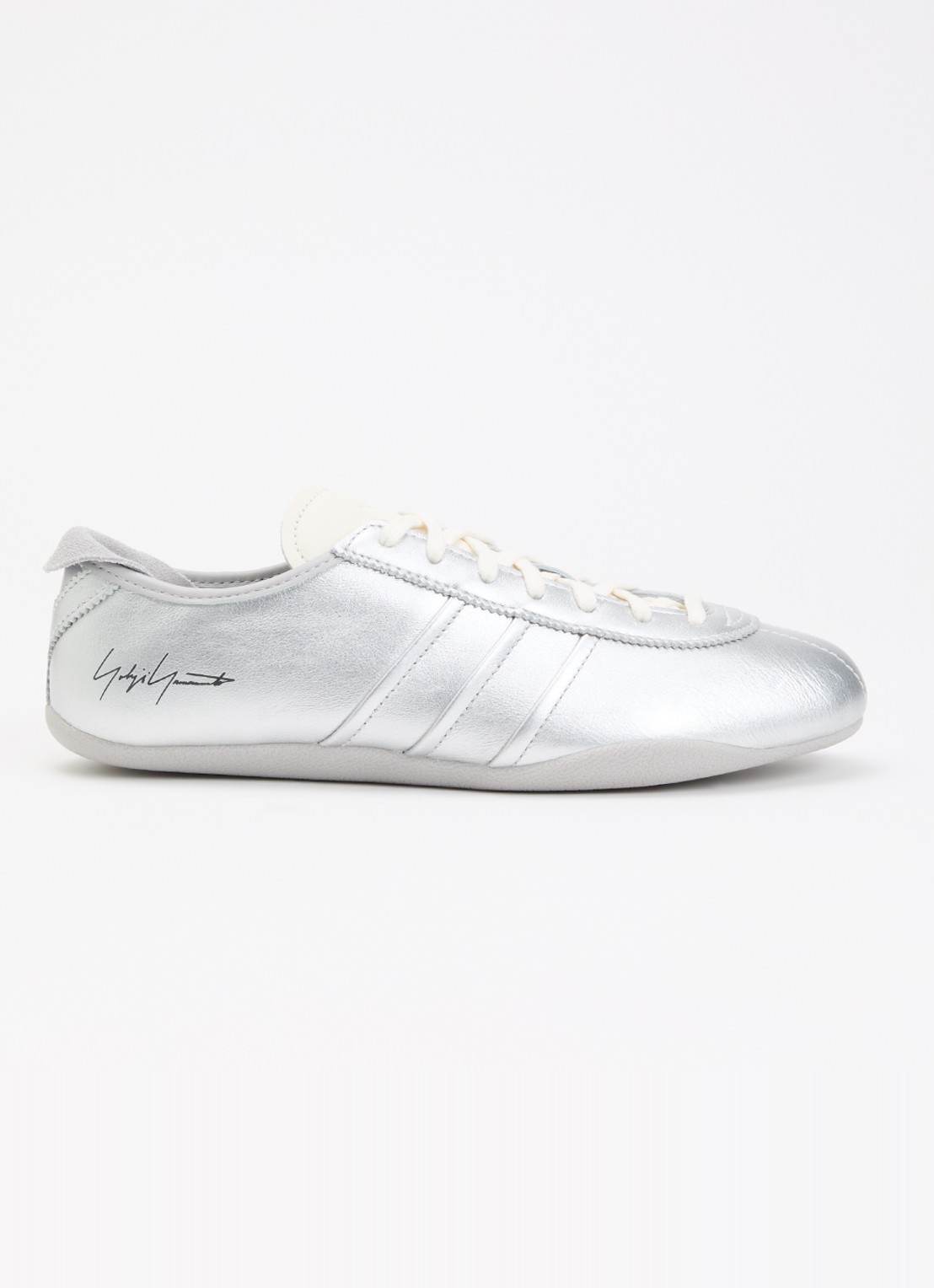 Y-3 Tokyo sneaker van leer - voorkant 5 zilver