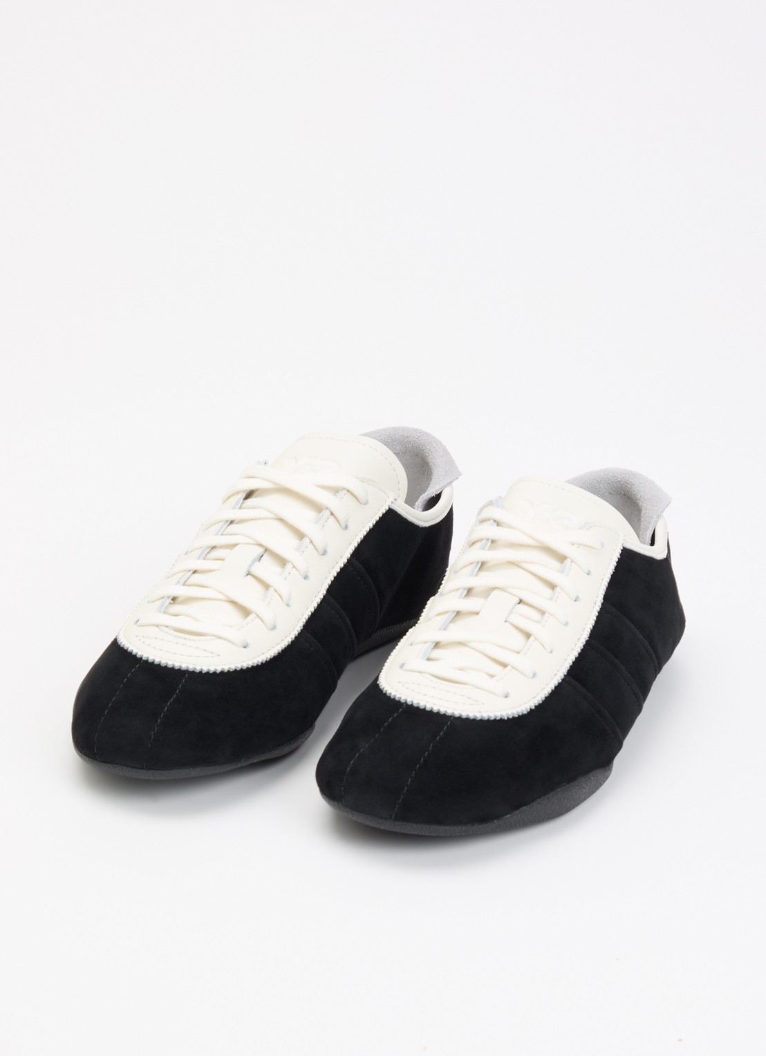 Y-3 Tokyo sneaker van suède met details van leer - detail 2 zwart