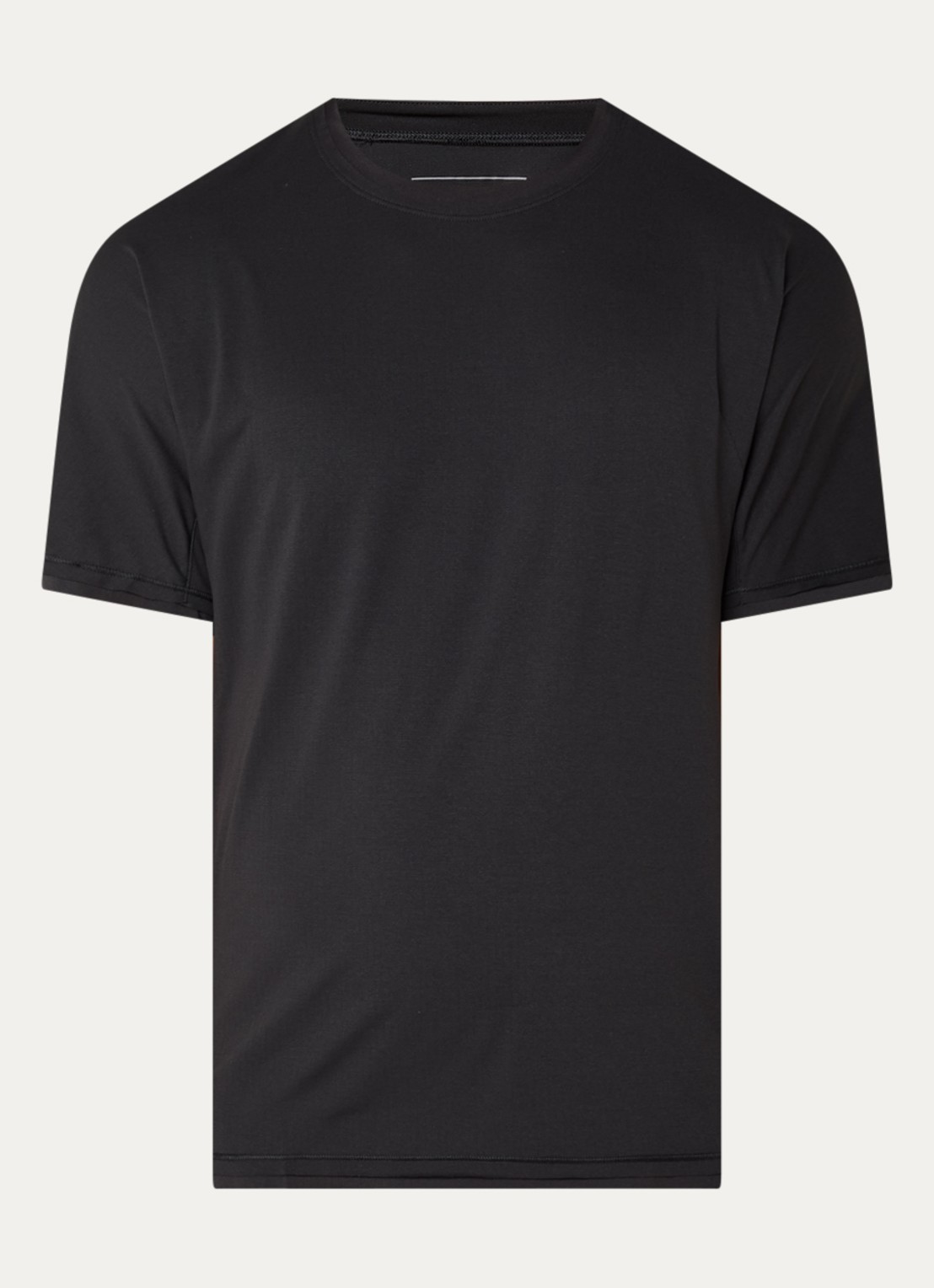 Y-3 Trainings T-shirt met ronde hals - voorkant 3 zwart