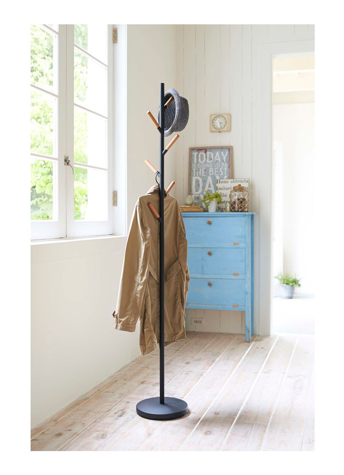 Yamazaki Plain Pole Hanger - black - voorkant 2 zwart