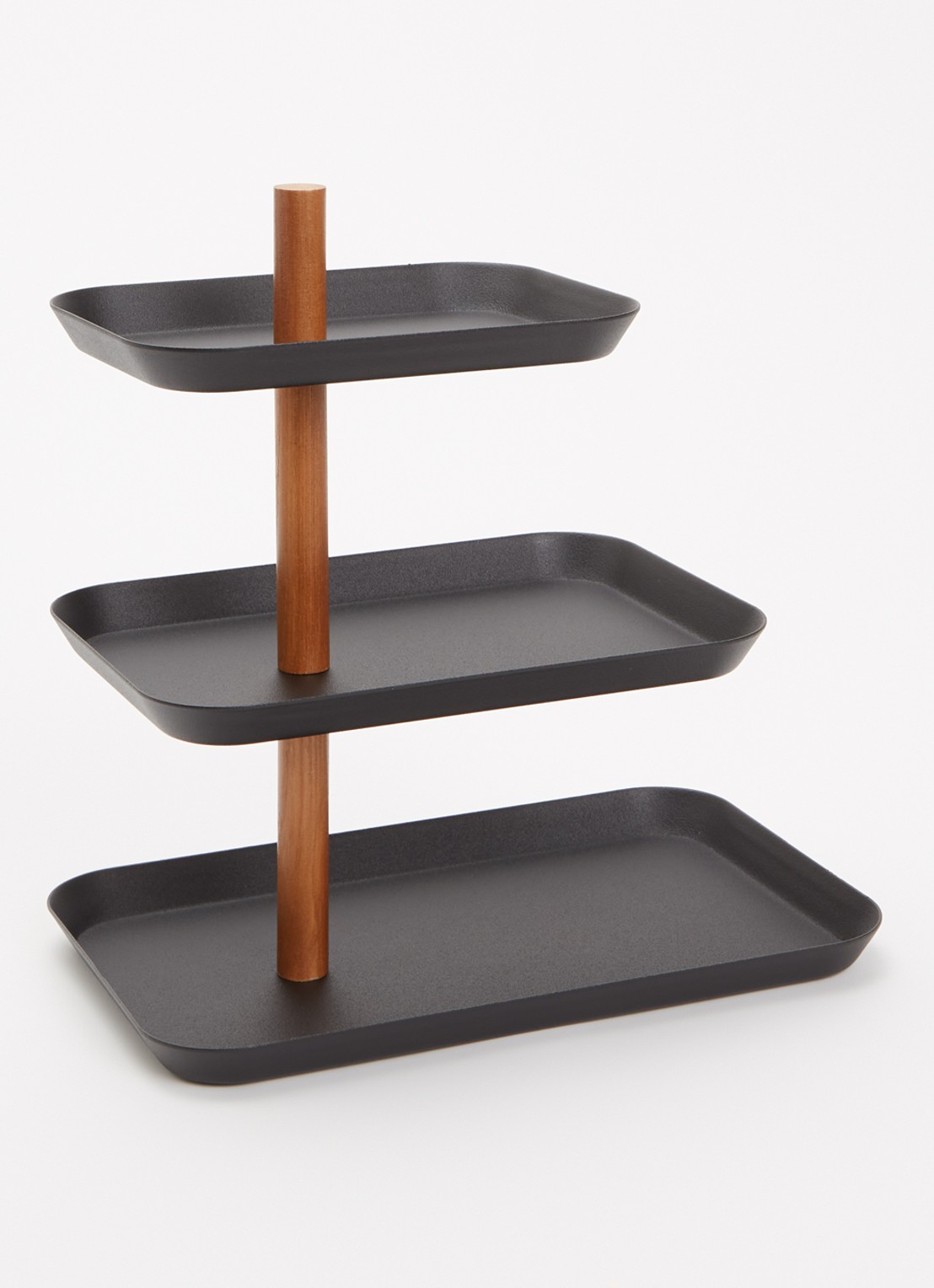Yamazaki Rin étagère 25,5 cm - voorkant 2 zwart