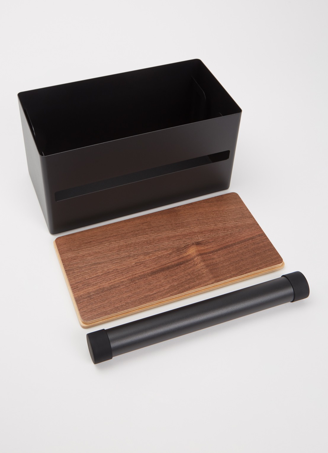 Yamazaki Rin L keukenrolhouder 31 cm - detail zwart
