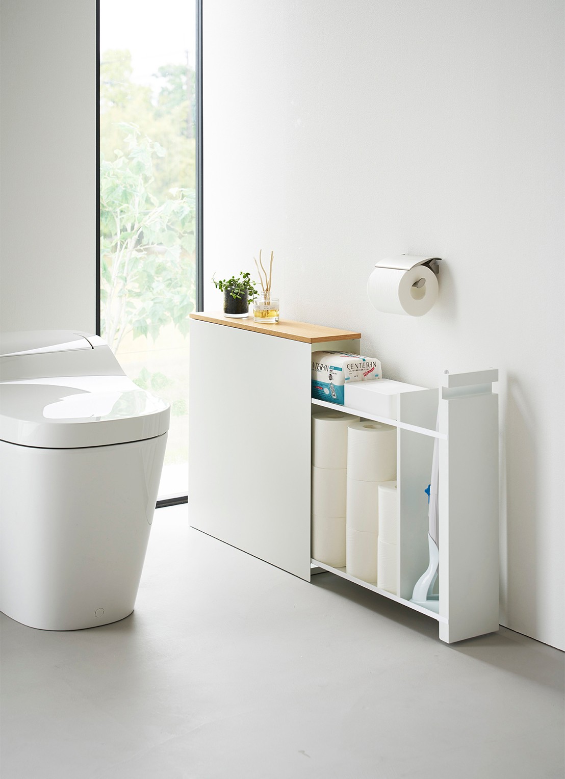 Yamazaki Tower badkamer organizer 14 x 56 x 55 cm - detail wit