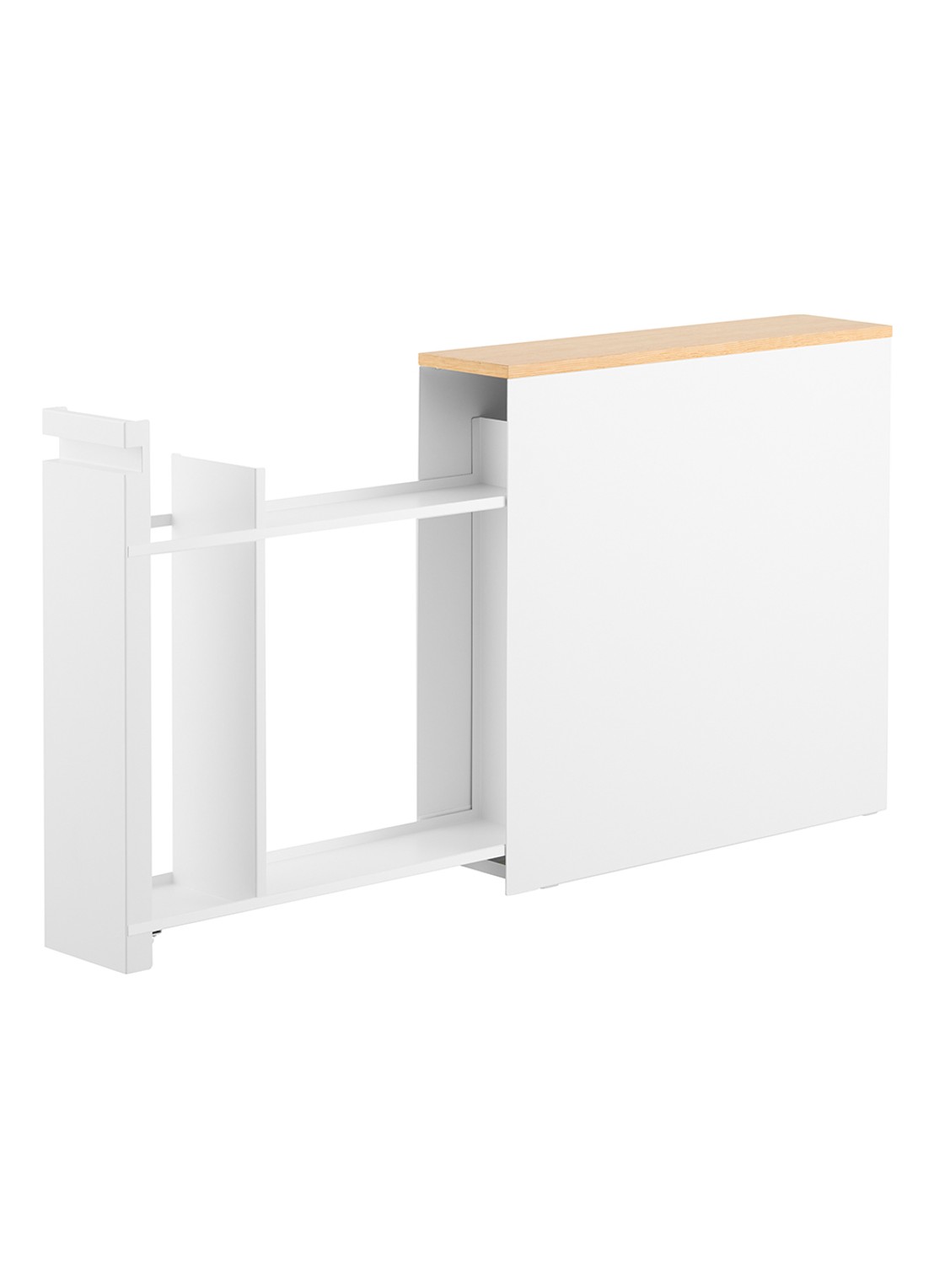 Yamazaki Tower badkamer organizer 14 x 56 x 55 cm - voorkant 4 wit