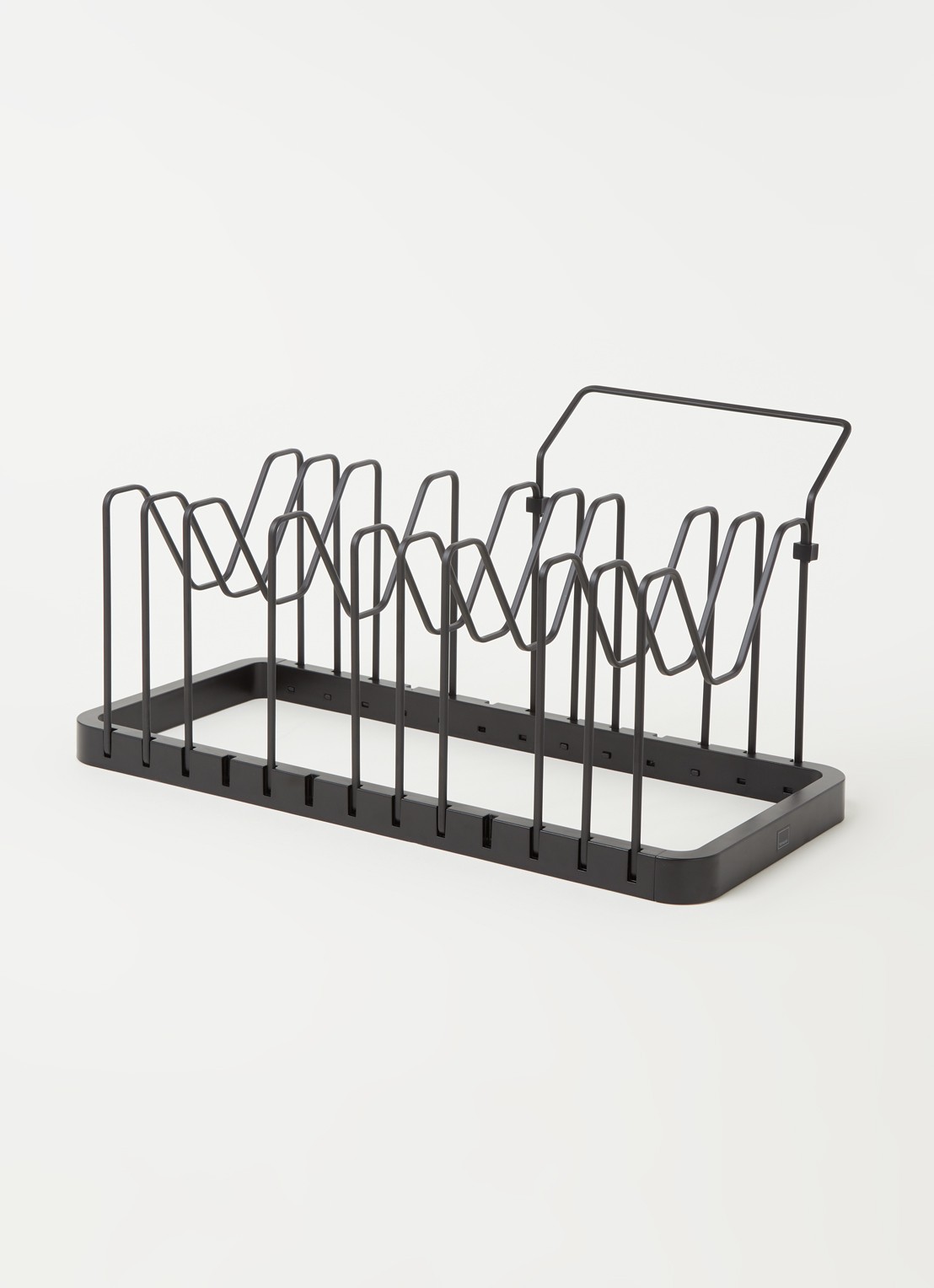 Yamazaki Tower deksel- & pannenhouder 45 cm - voorkant 2 zwart