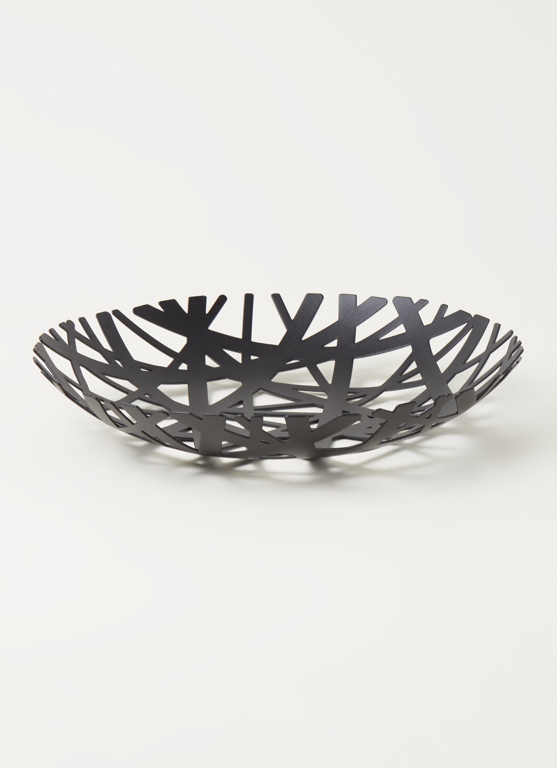 Yamazaki Tower fruitschaal 26 cm - voorkant 2 zwart