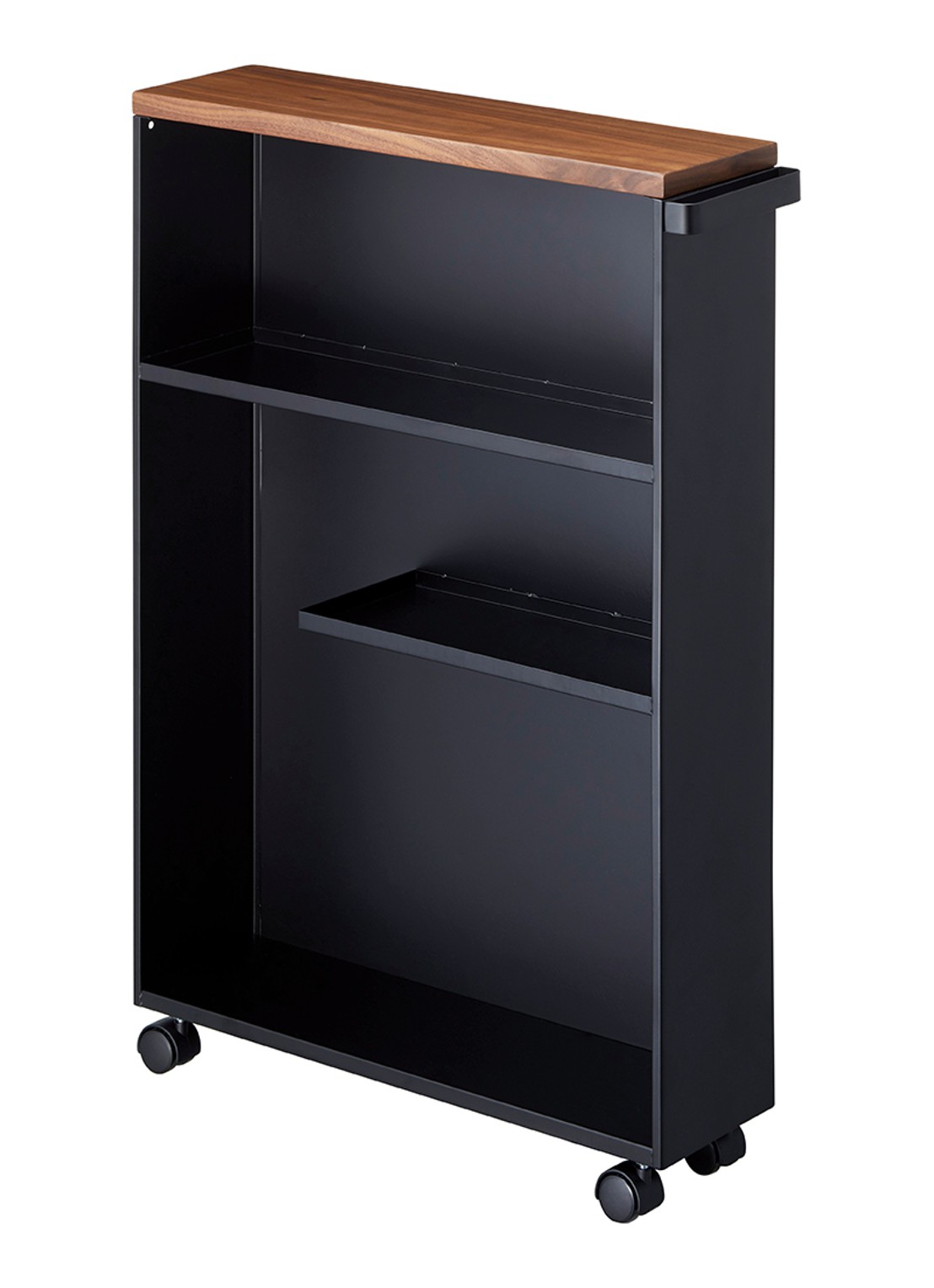 Yamazaki Tower opbergtrolley - voorkant zwart