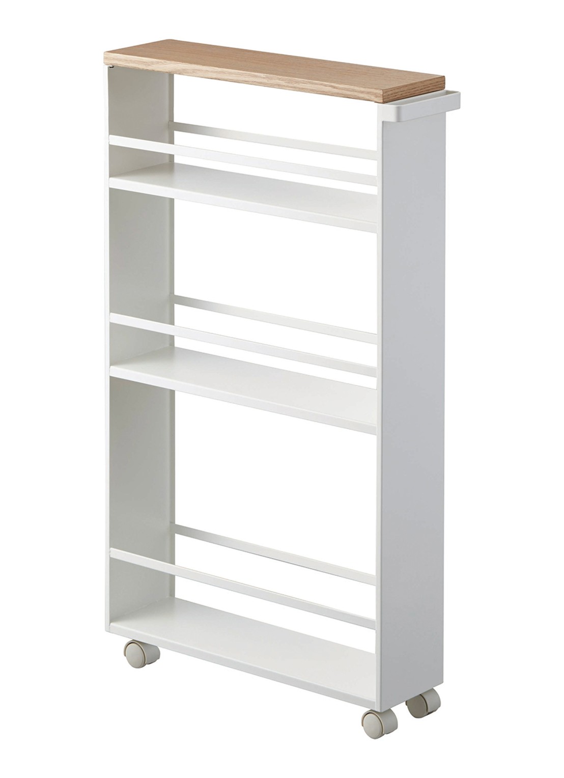 Yamazaki Tower opbergtrolley - voorkant 2 wit