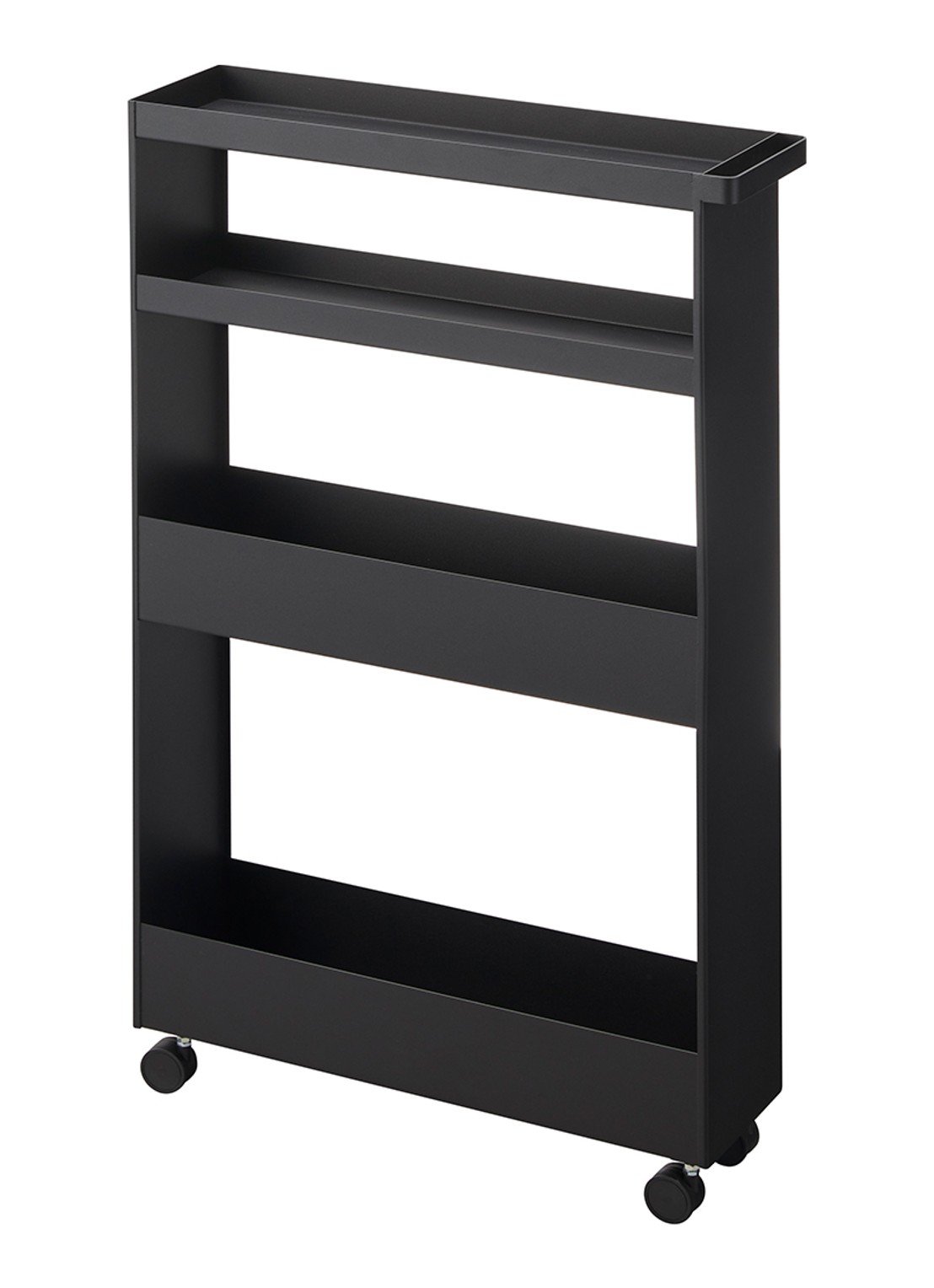 Yamazaki Tower opbergtrolley - voorkant 2 zwart