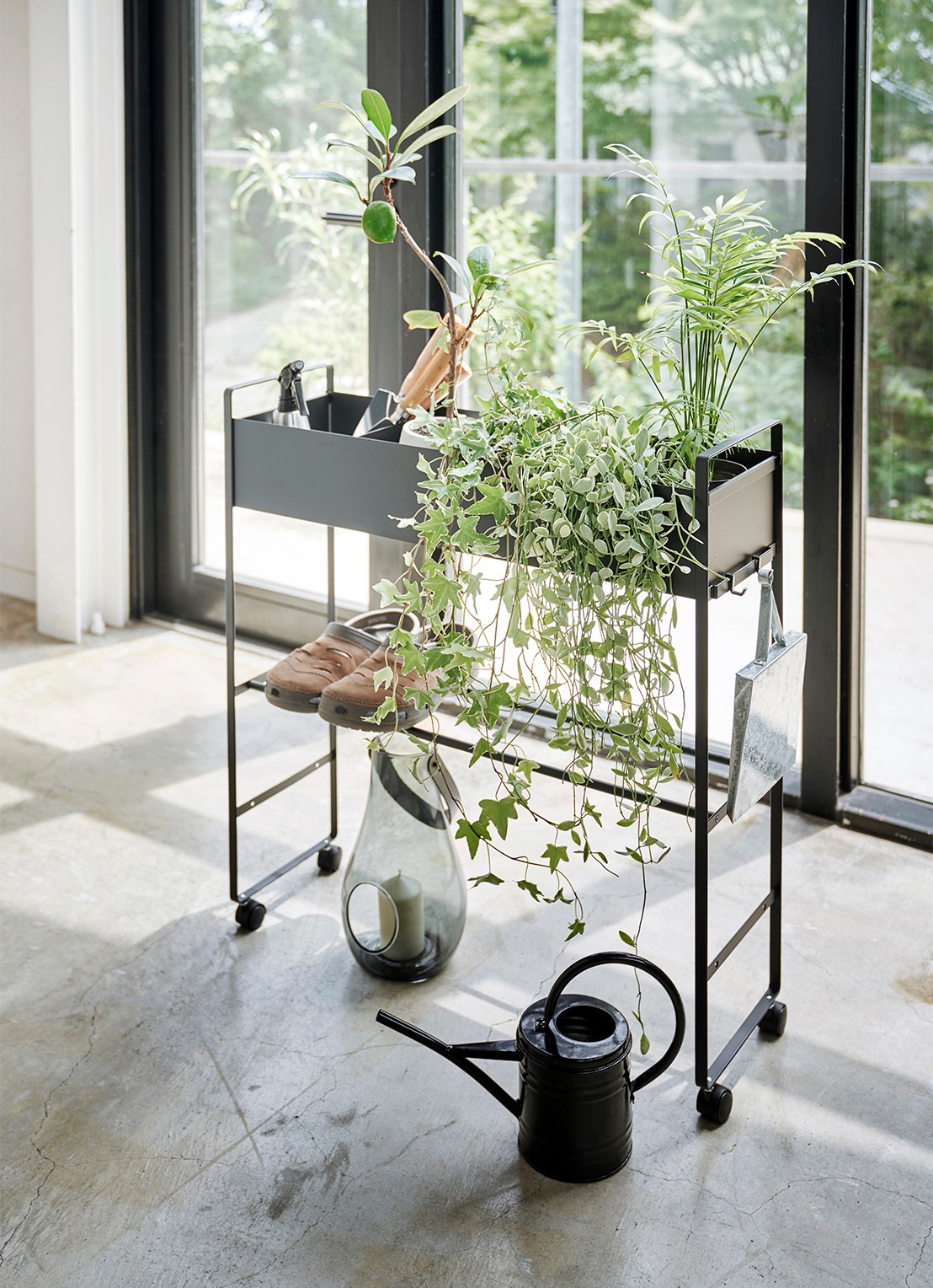 Yamazaki Tower opbergtrolley - achterkant 3 zwart