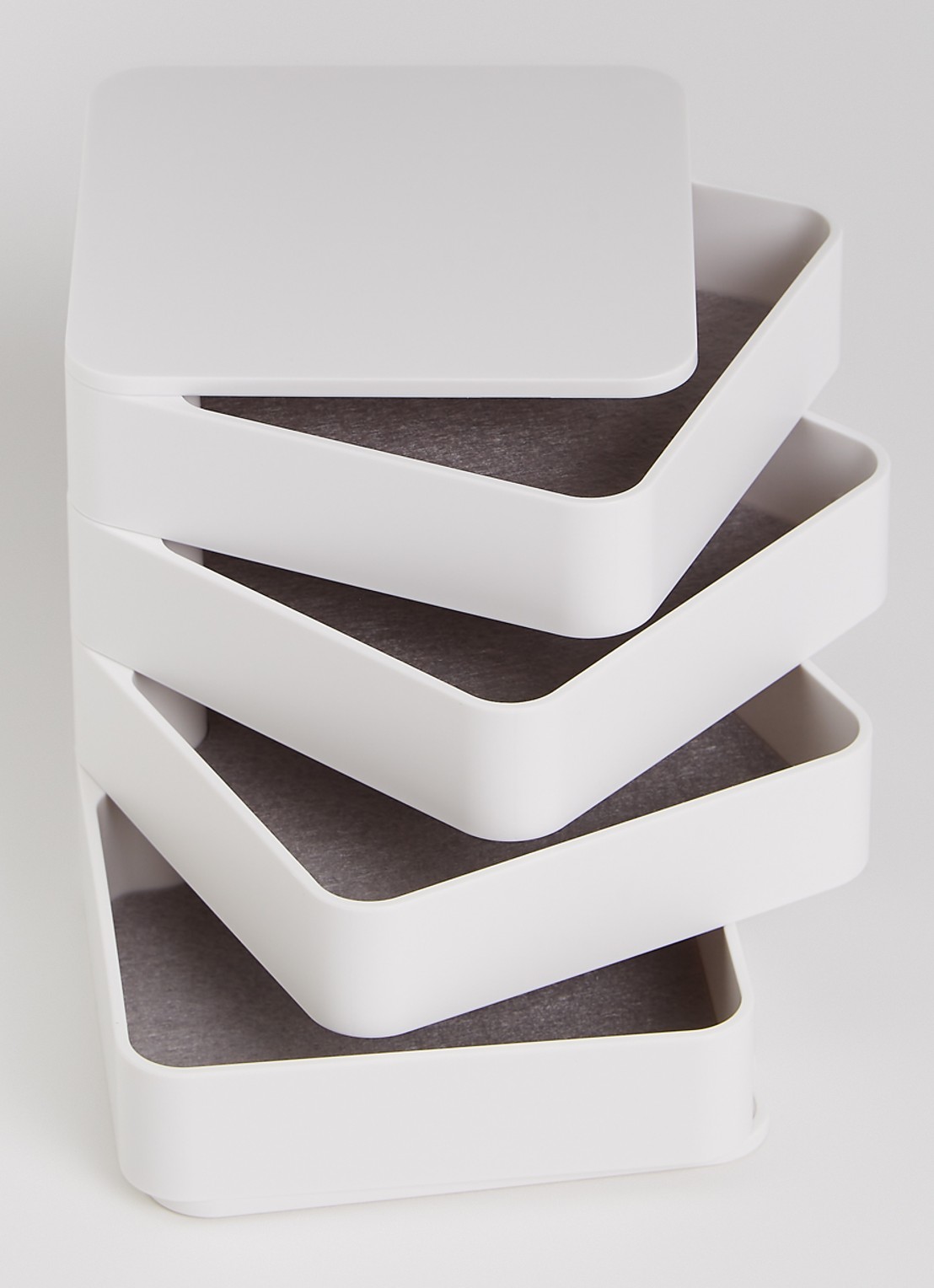 Yamazaki Tower sieradendoos 10 x 9 cm - detail wit