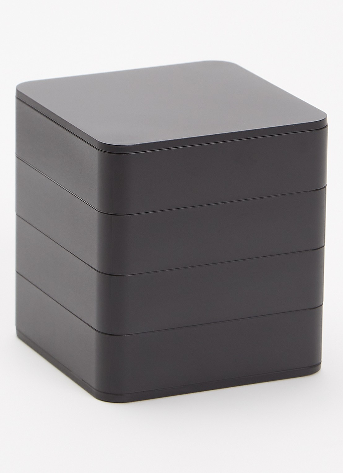 Yamazaki Tower sieradendoos 10 x 9 cm - voorkant 3 zwart