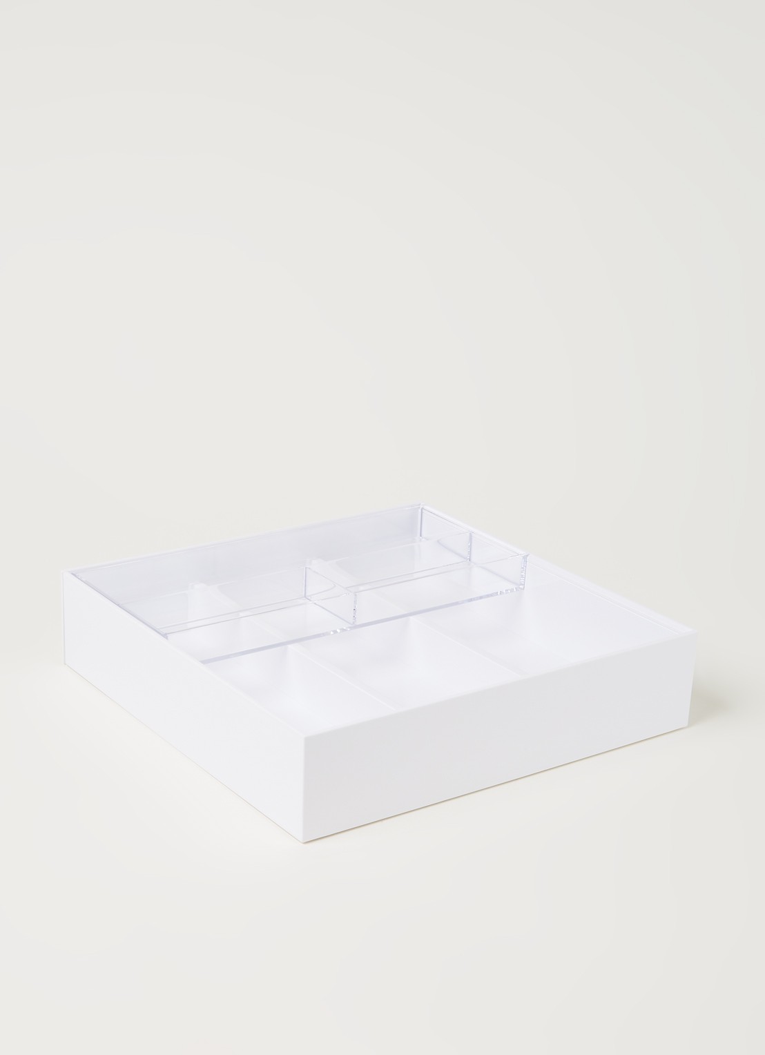 Yamazaki Tower uitschuifbare besteklade  - voorkant 2 wit
