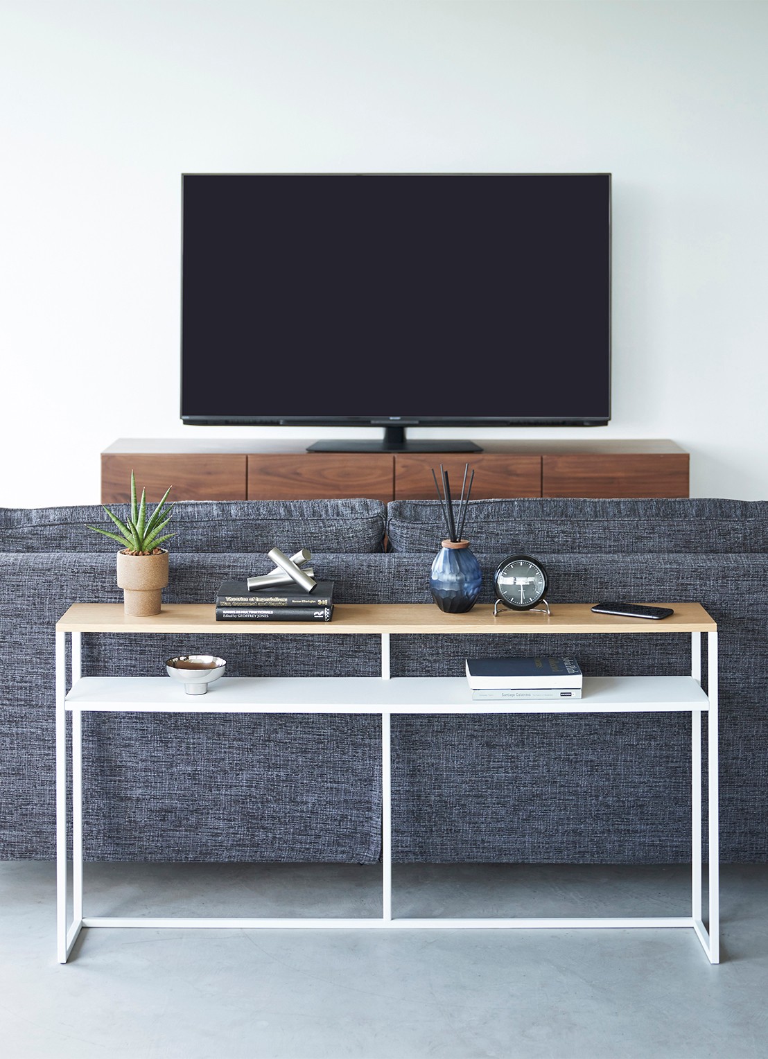 Yamazaki Tower wandtafel 126 x 65 cm - detail 3 wit