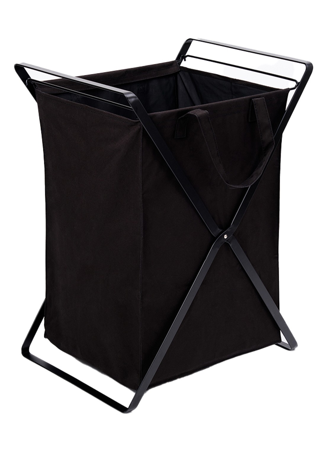 Yamazaki Tower wasmand 64 cm - voorkant 2 zwart