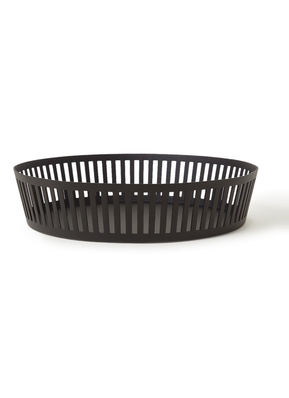 Yamazaki Tower Wide fruitschaal 25 cm  - voorkant zwart