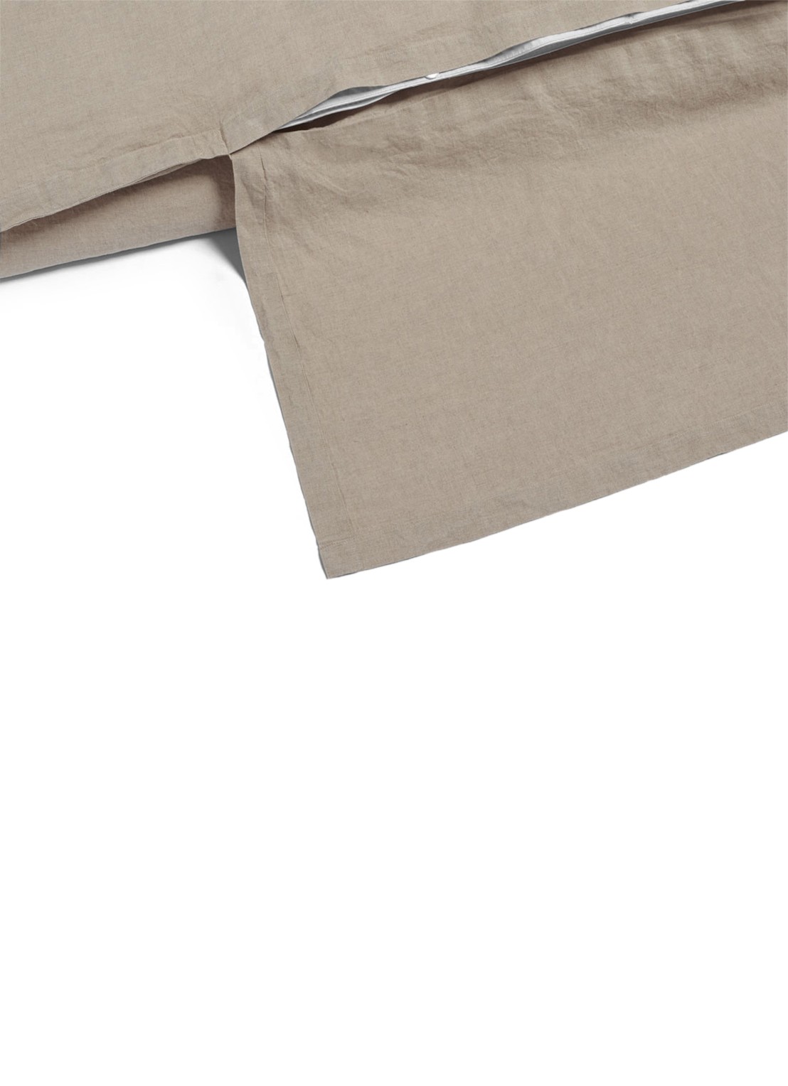 Yumeko Dekbedovertrekset van gewassen linnen - inclusief kussenslopen - detail 9 beige