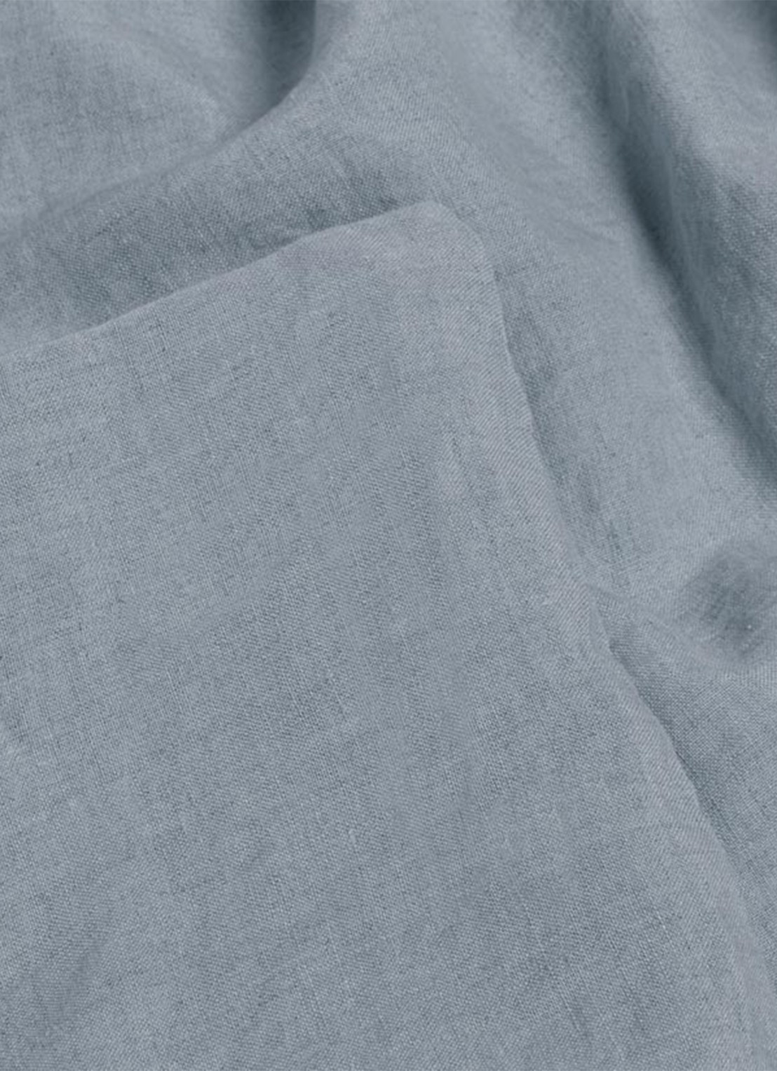 Yumeko Dekbedovertrekset van gewassen linnen - inclusief kussenslopen - detail 3 blauw