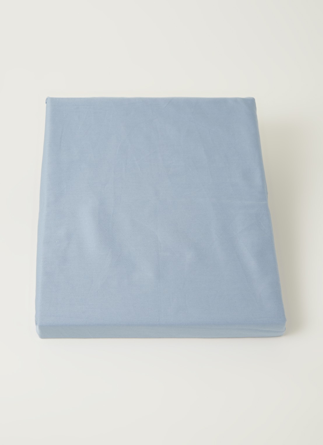 Yumeko Hoeslaken van  katoensatijn 300TC, hoekhoogte 30 cm - voorkant 3 blauwgrijs