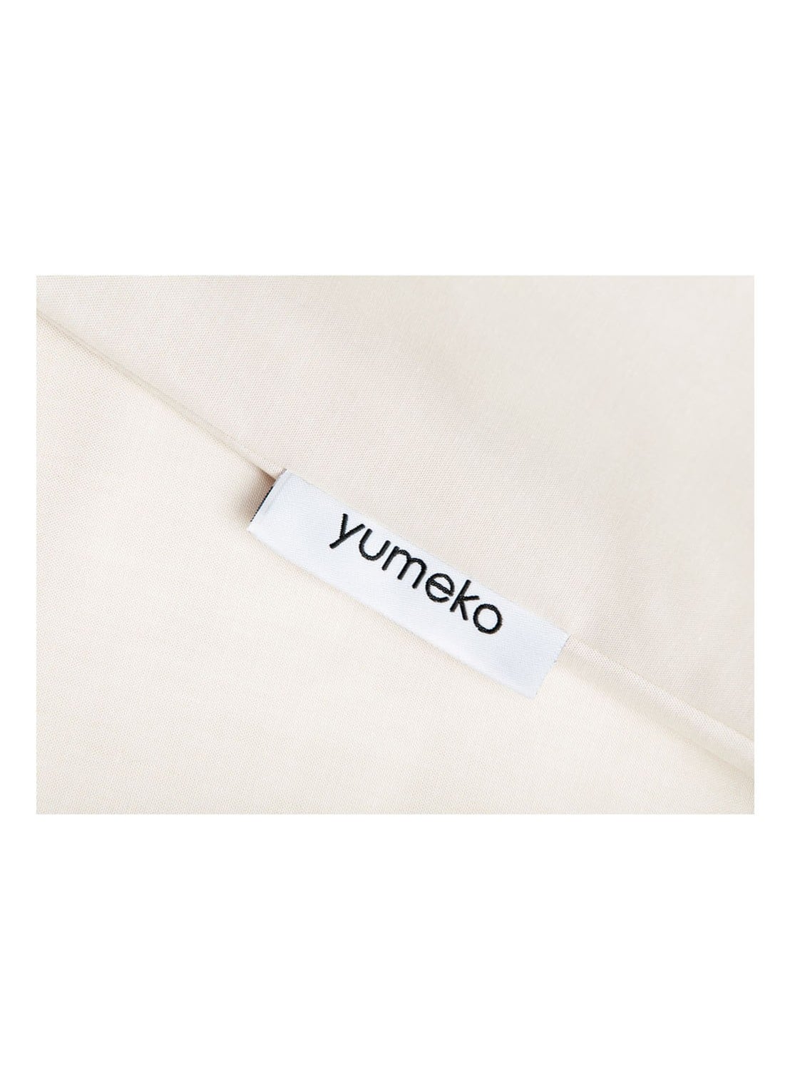 Yumeko Latte dekbedovertrekset 210TC - inclusief kussenslopen - detail 6 gebroken wit