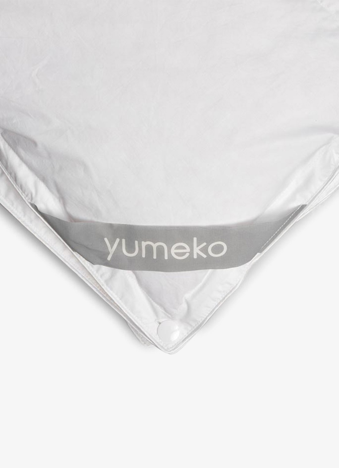 Yumeko Lente/herfst dekbed van katoen met donsvulling - achterkant 2 wit