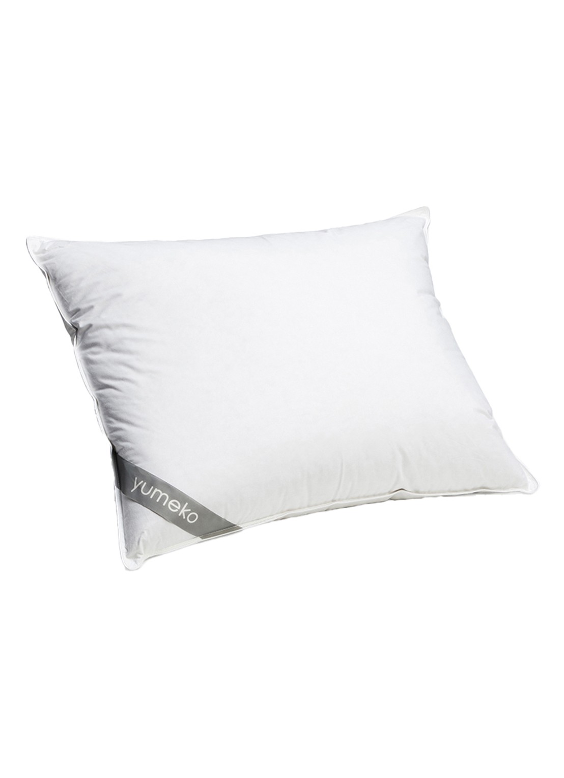 Yumeko Medium hoofdkussen met donsvulling 60 x 70 cm - voorkant 2 wit