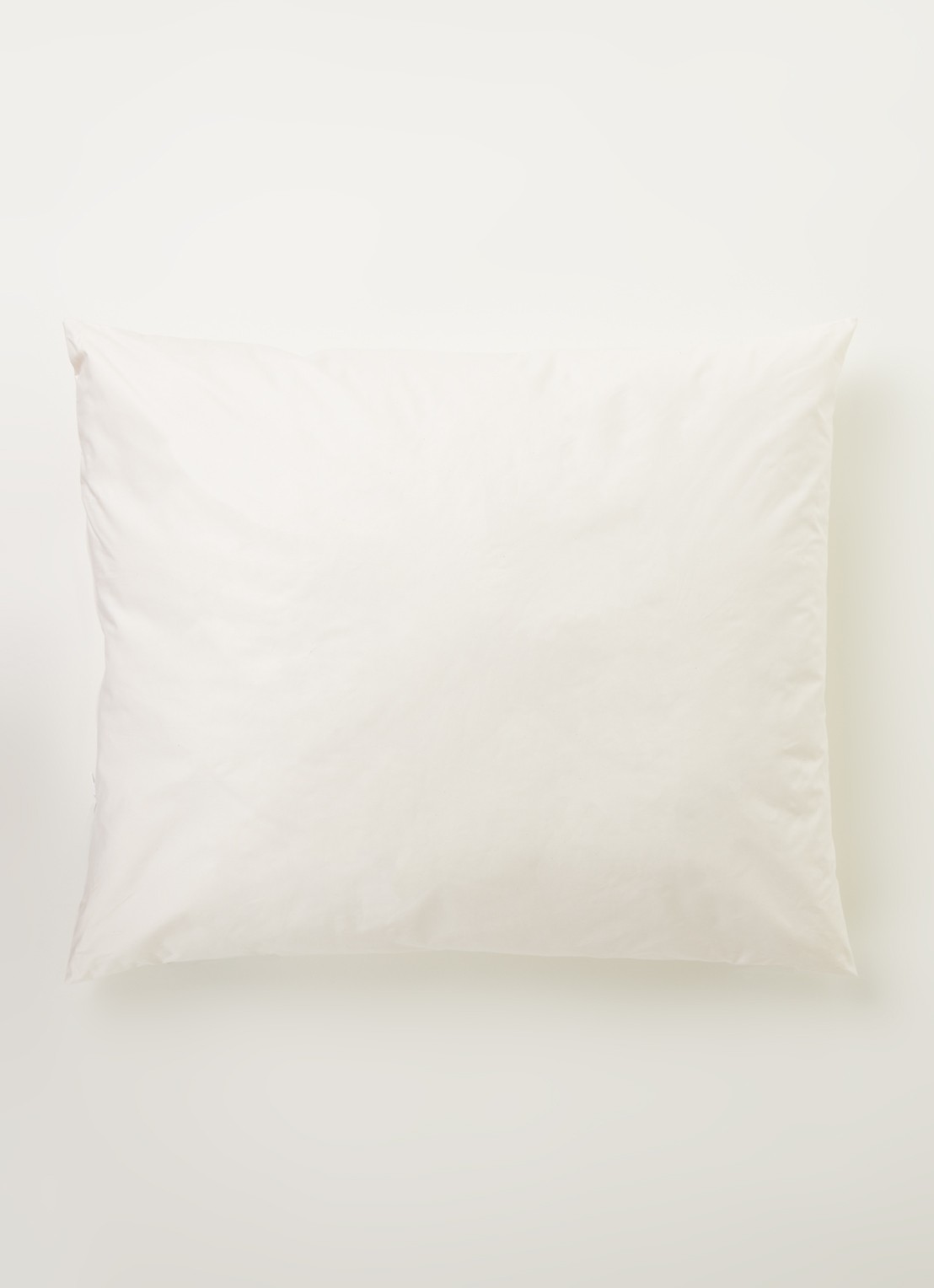 Yumeko Stevig hoofdkussen met vulling van wol 60 x 70 cm - voorkant 2 wit