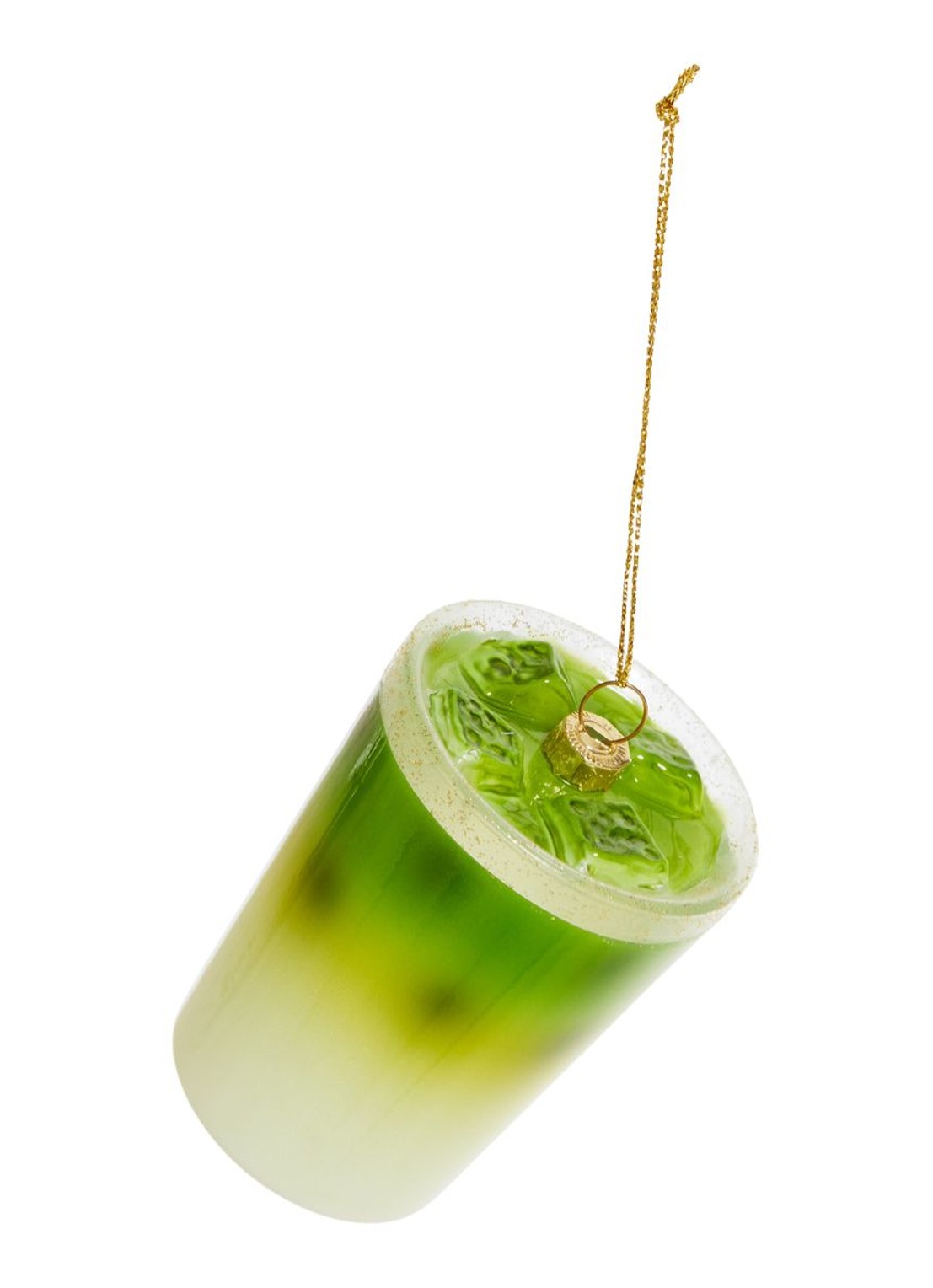 Yup in de Boom Matcha Latte kersthanger 8 cm - voorkant 2 groen
