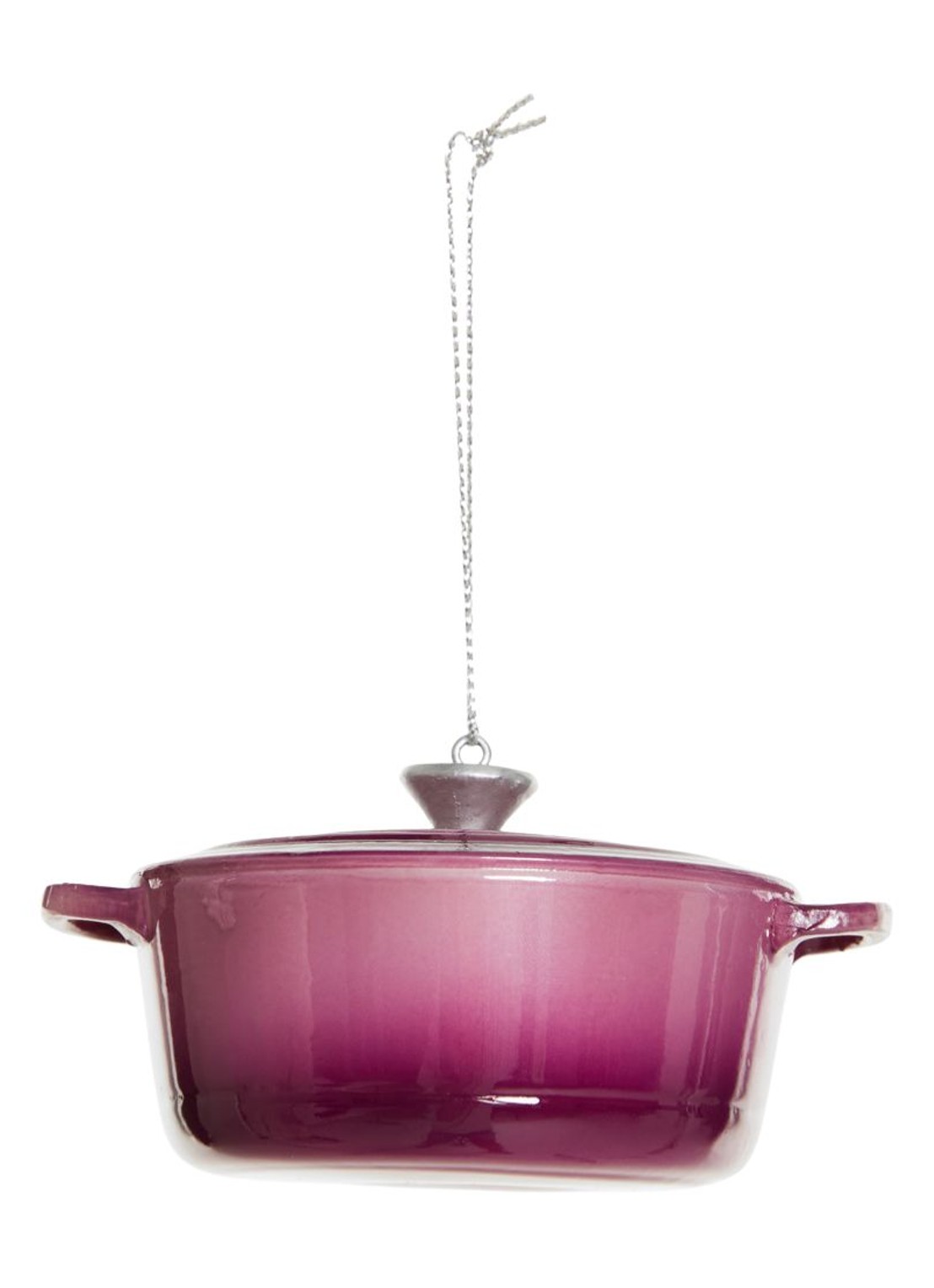 Yup in de Boom Pan kersthanger 5 cm - detail 3 aubergine