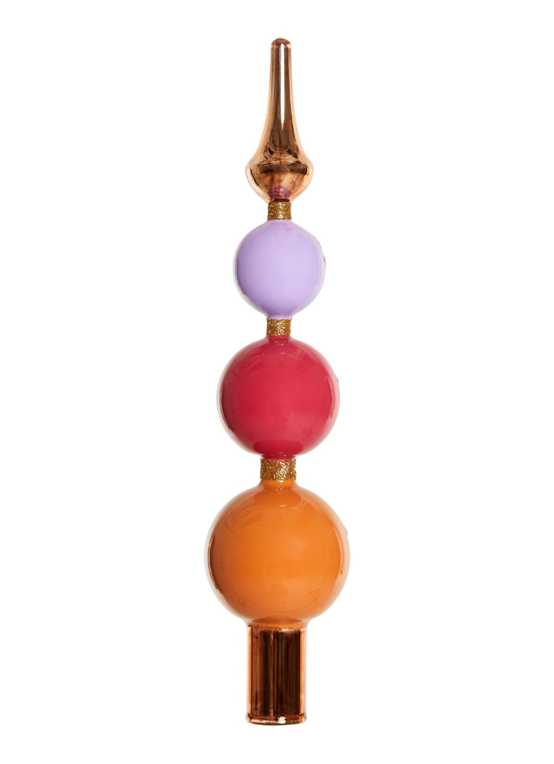 Yup in de Boom Piek Smiley kersthanger 28 cm - achterkant oranje