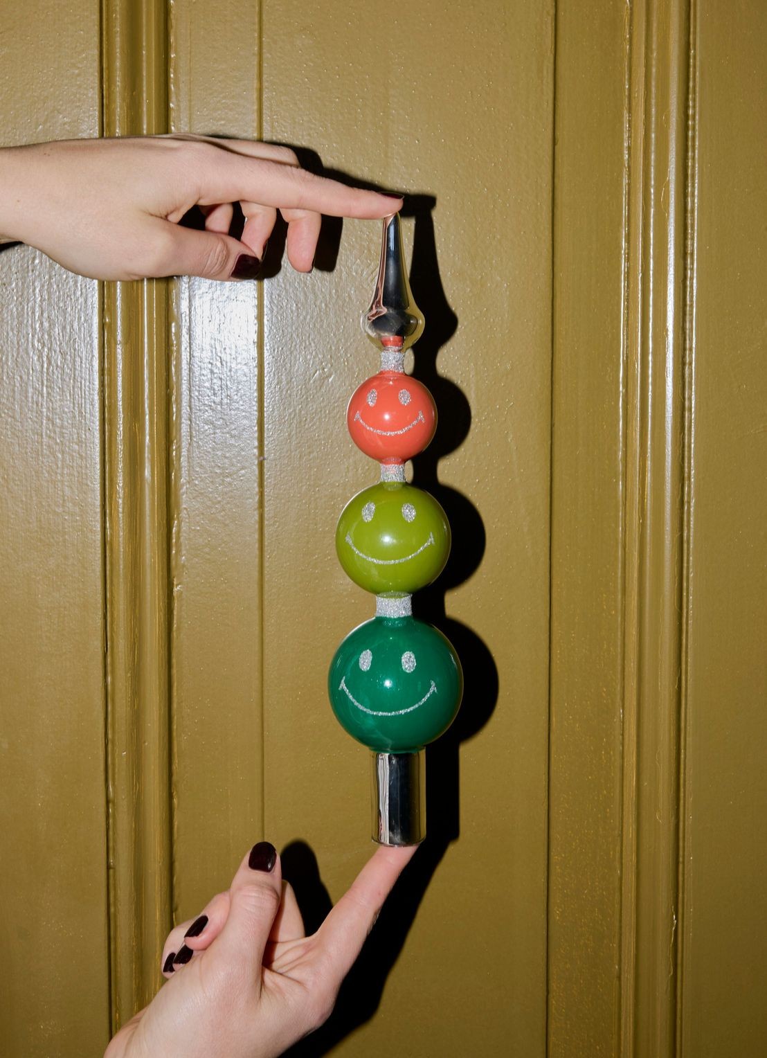Yup in de Boom Smiley piek 28 cm - voorkant 3 groen