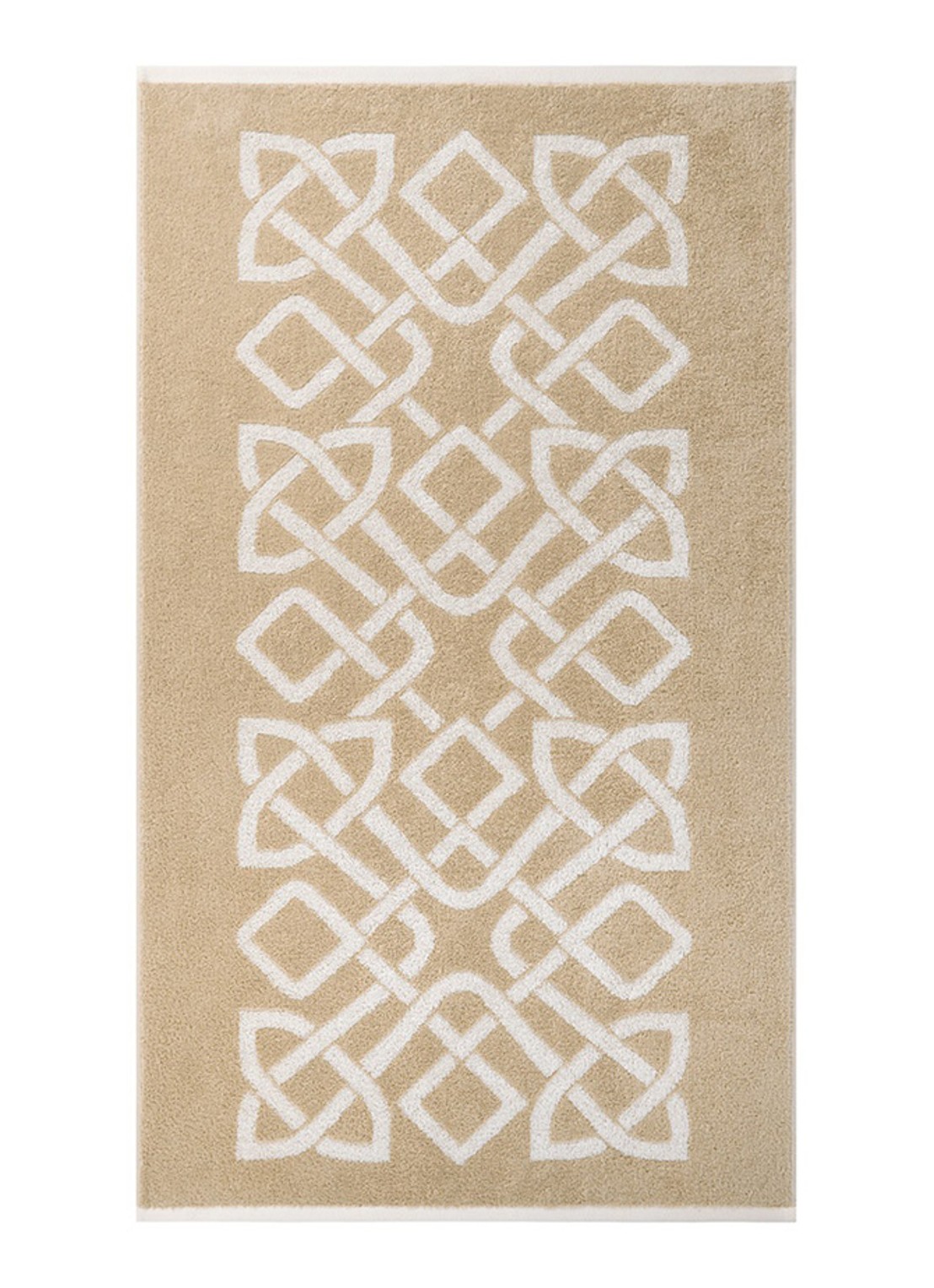 Yves Delorme Apollon badhanddoek - 470 gr/m2 - 55 x 100 cm - voorkant 2 beige