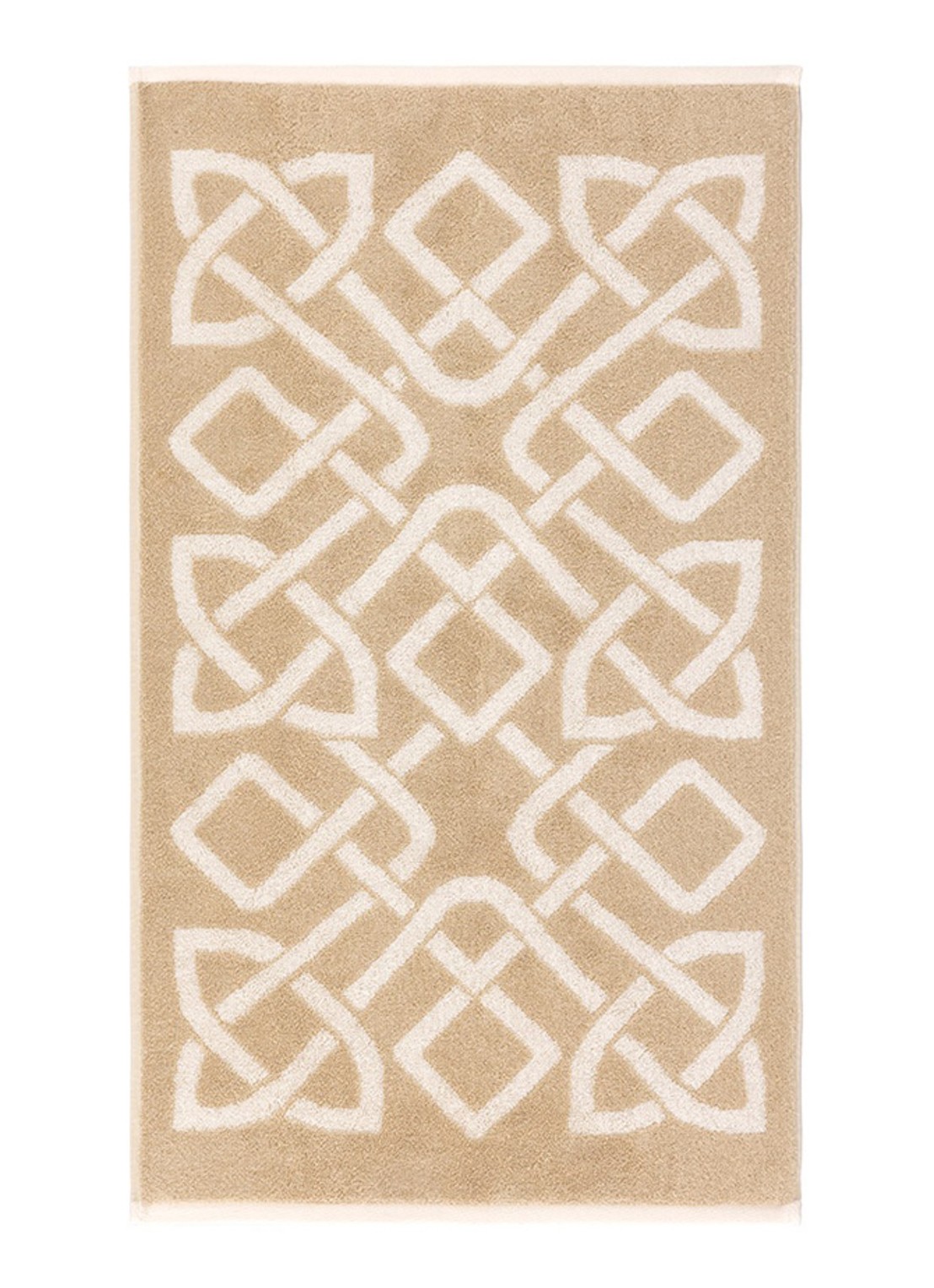 Yves Delorme Apollon gastendoek - 470 gr/m2 - 42 x 70 cm - voorkant 2 beige