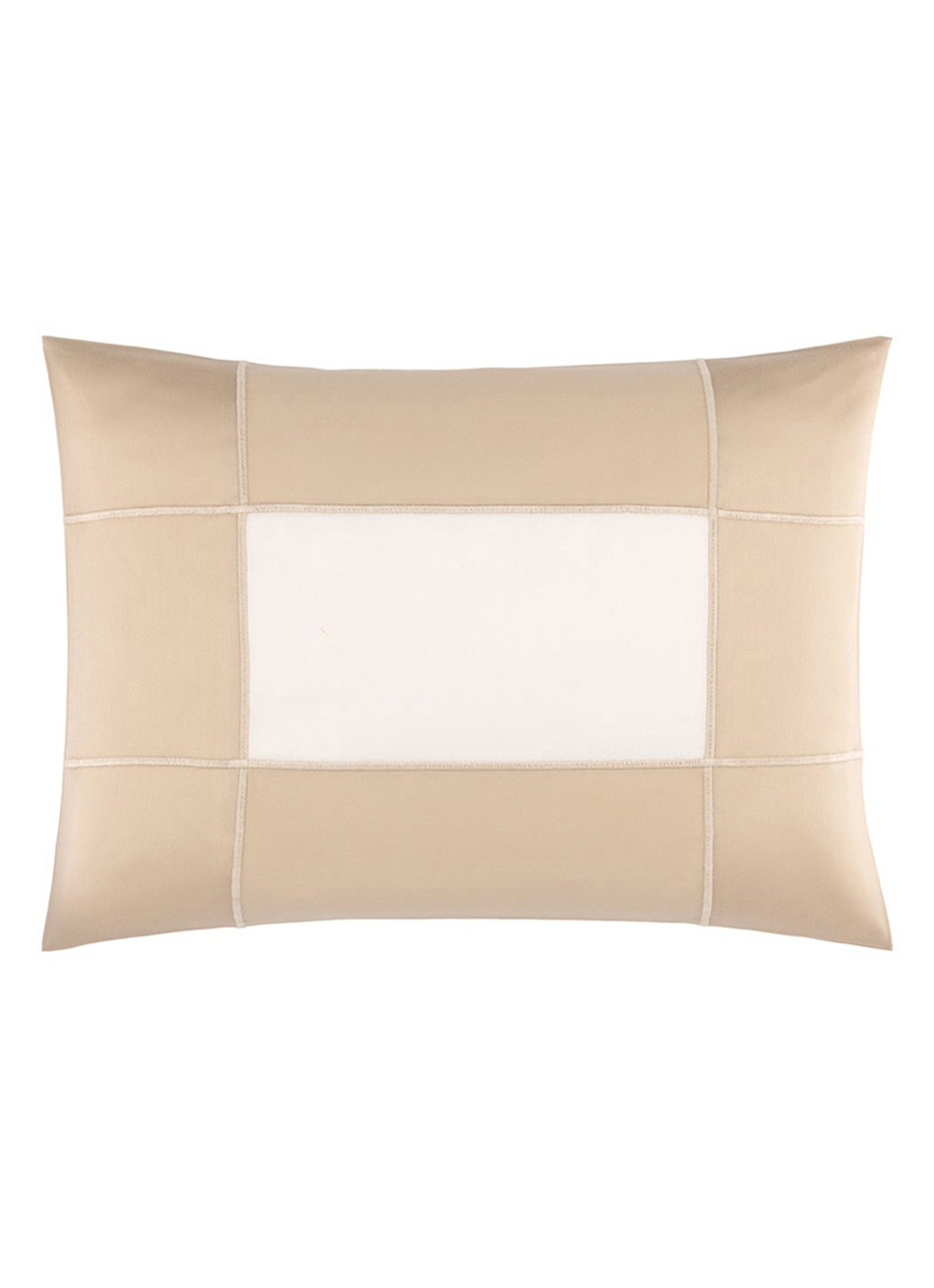 Yves Delorme Apollon kussensloop 120TC - voorkant 4 beige