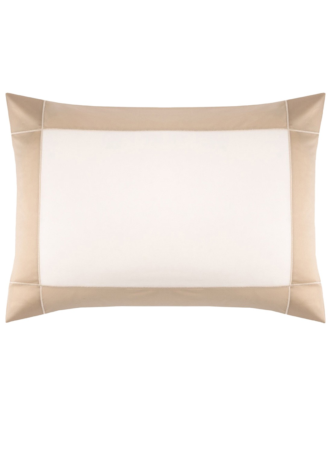 Yves Delorme Apollon kussensloop 120TC - voorkant 5 beige