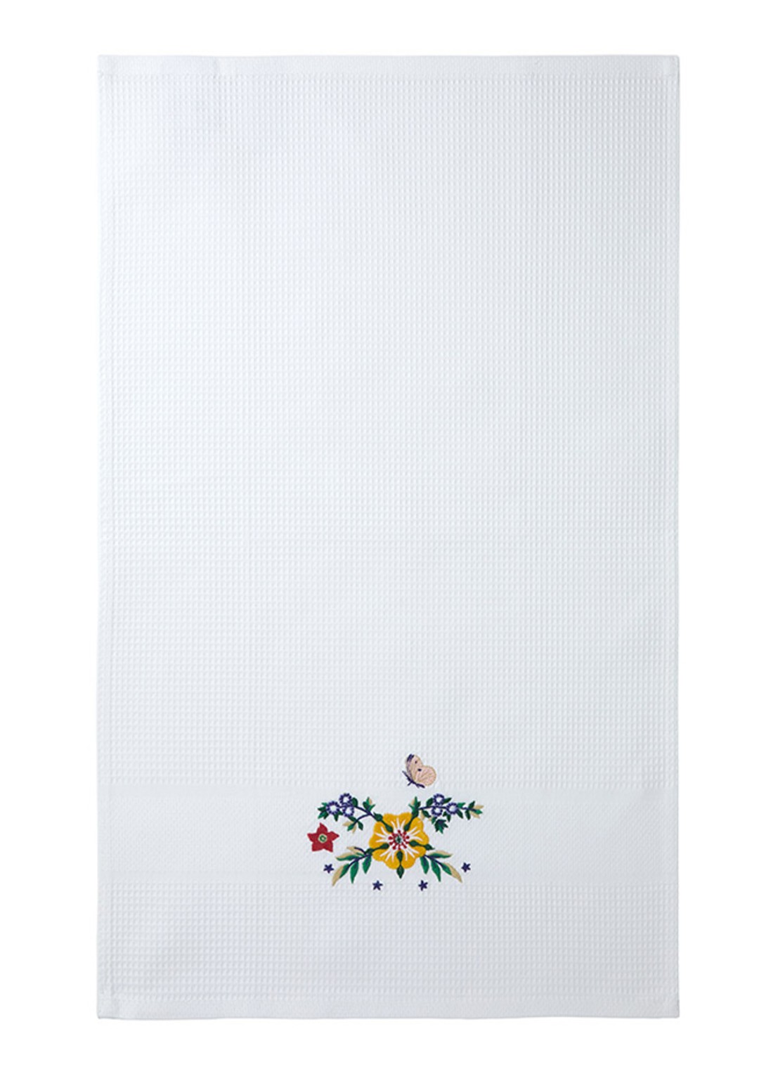 Yves Delorme Botanic gastendoek - 42 x 70 cm set van 2 - detail 4 wit