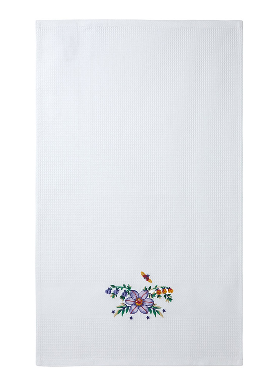 Yves Delorme Botanic gastendoek - 42 x 70 cm set van 2 - voorkant 2 wit