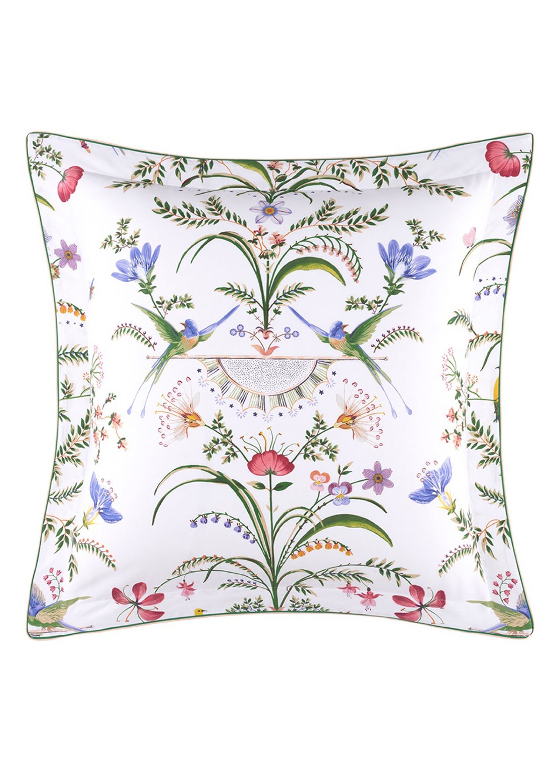 Yves Delorme Botanic kussensloop 120TC - voorkant 4 gebroken wit