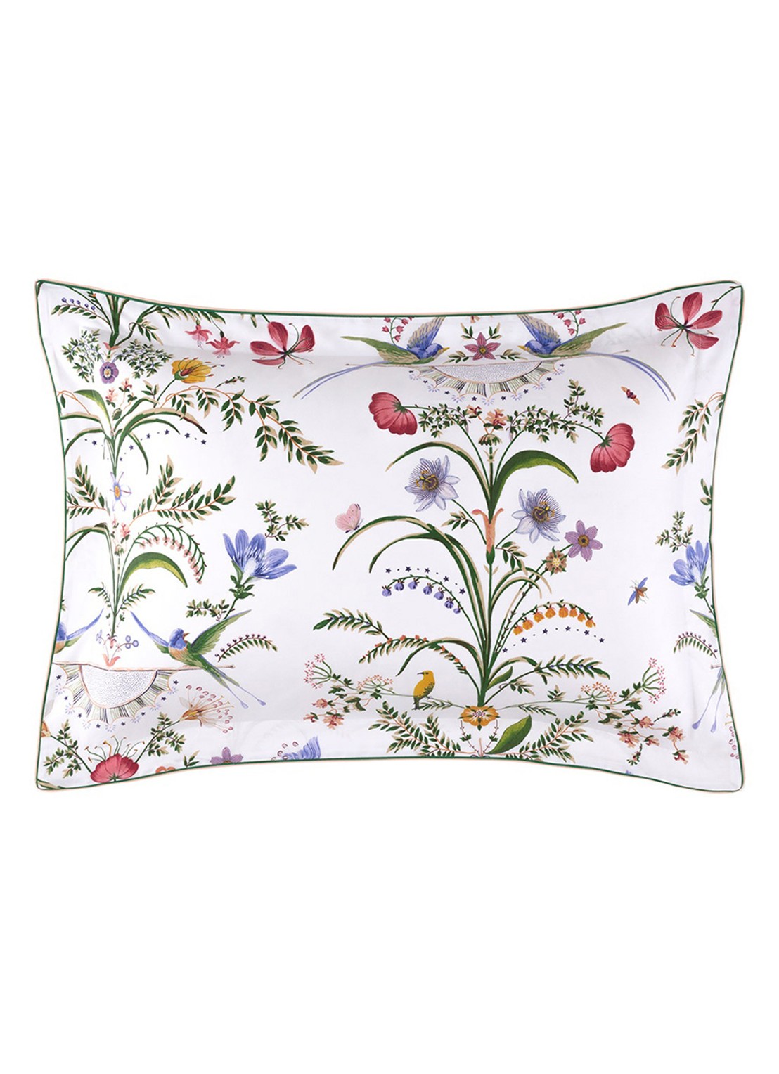 Yves Delorme Botanic kussensloop 120TC - detail 9 gebroken wit