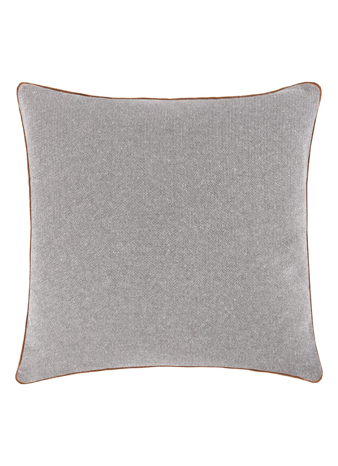 Yves Delorme Charlies sierkussenhoes in wolblend 45 x 45 cm - voorkant 3 roodbruin