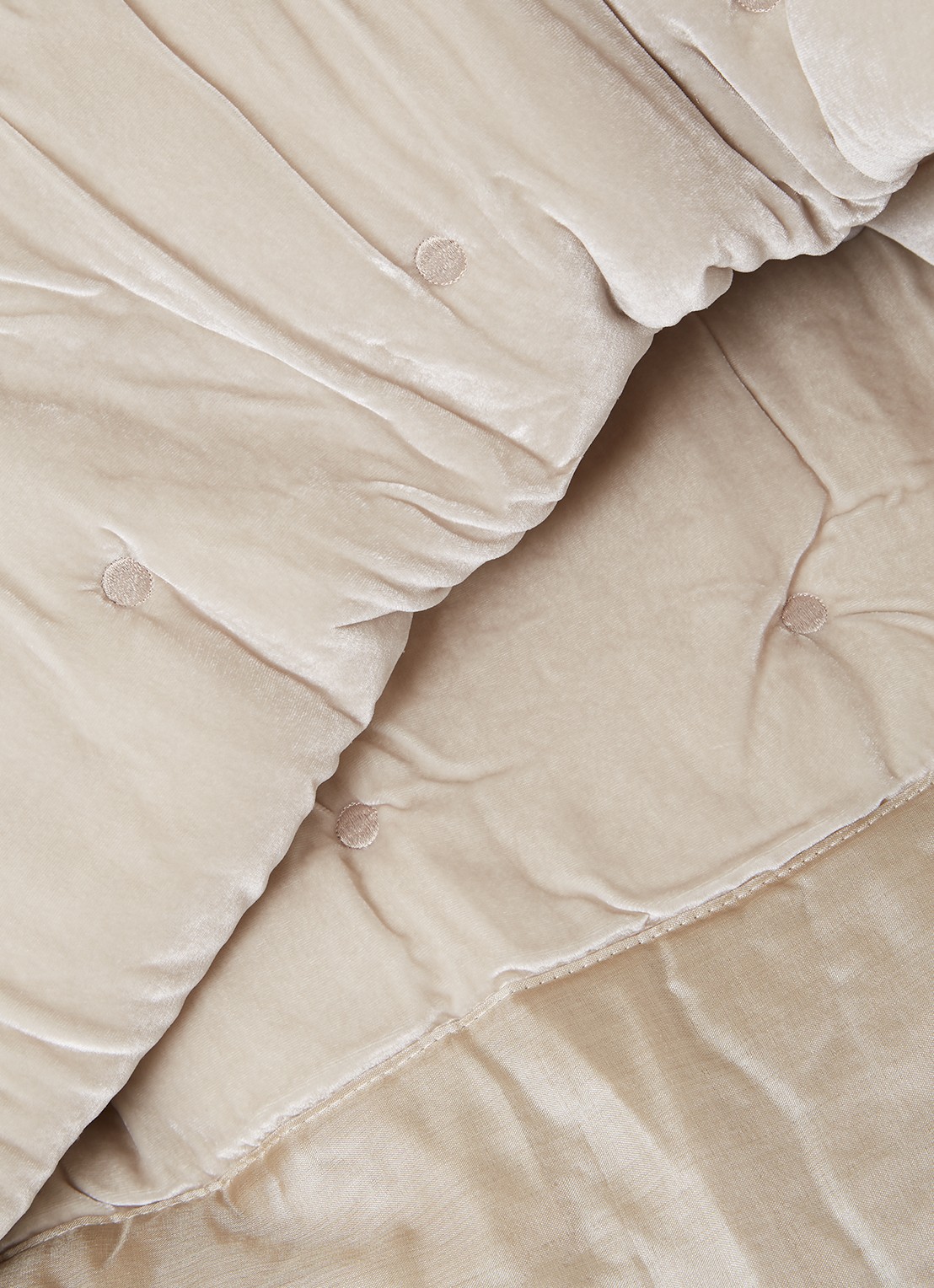 Yves Delorme Cocon bedsprei 260 x 240 cm - detail 3 gebroken wit