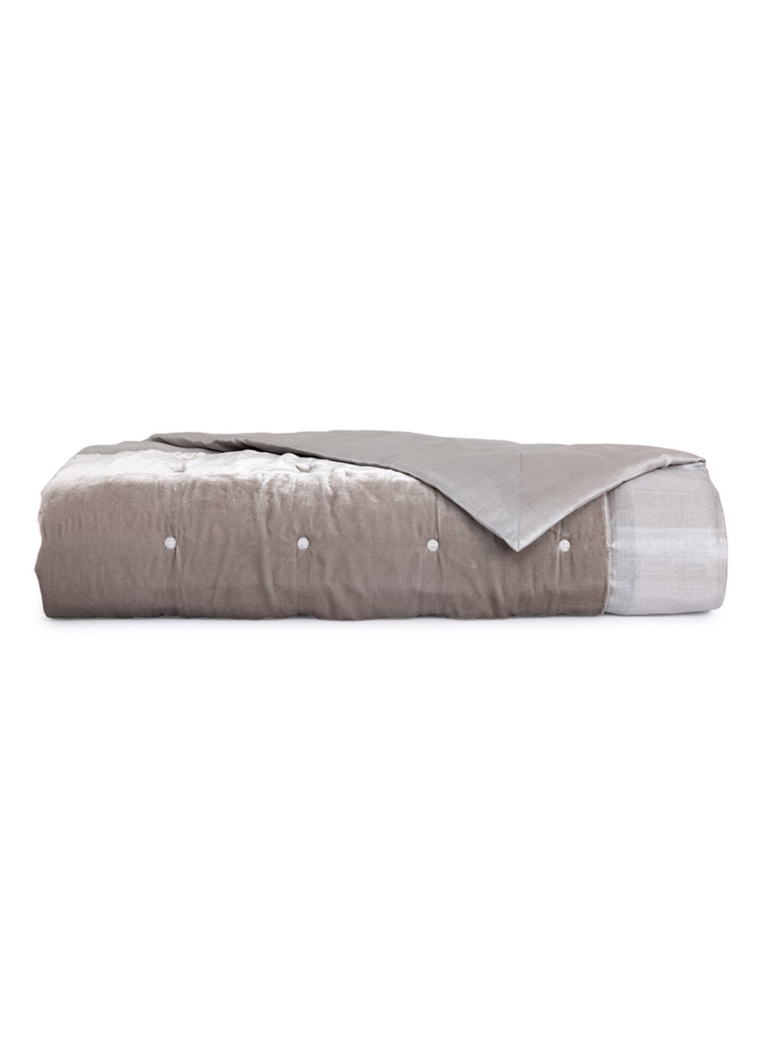 Yves Delorme Cocon bedsprei 260 x 240 cm - voorkant grijs