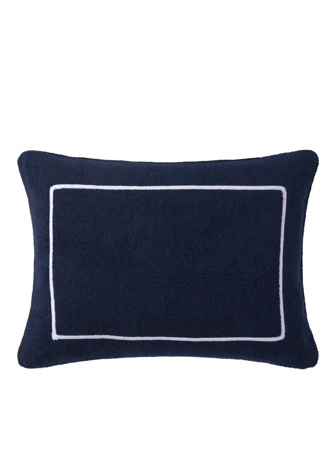 Yves Delorme Croisière Strand sierkussen 40 x 30 cm - voorkant blauw