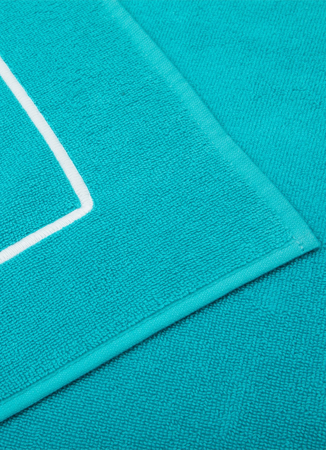 Yves Delorme Croisiere strandlaken  - 480 gr/m2 - 92 x 200 cm - detail 2 aquablauw