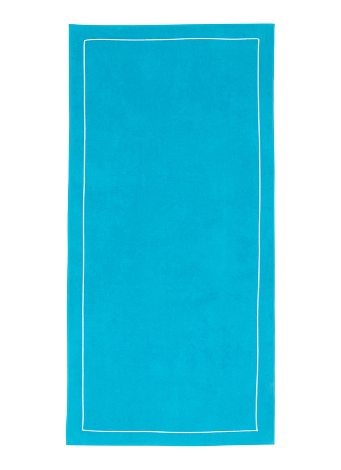 Yves Delorme Croisiere strandlaken  - 480 gr/m2 - 92 x 200 cm - voorkant 5 aquablauw