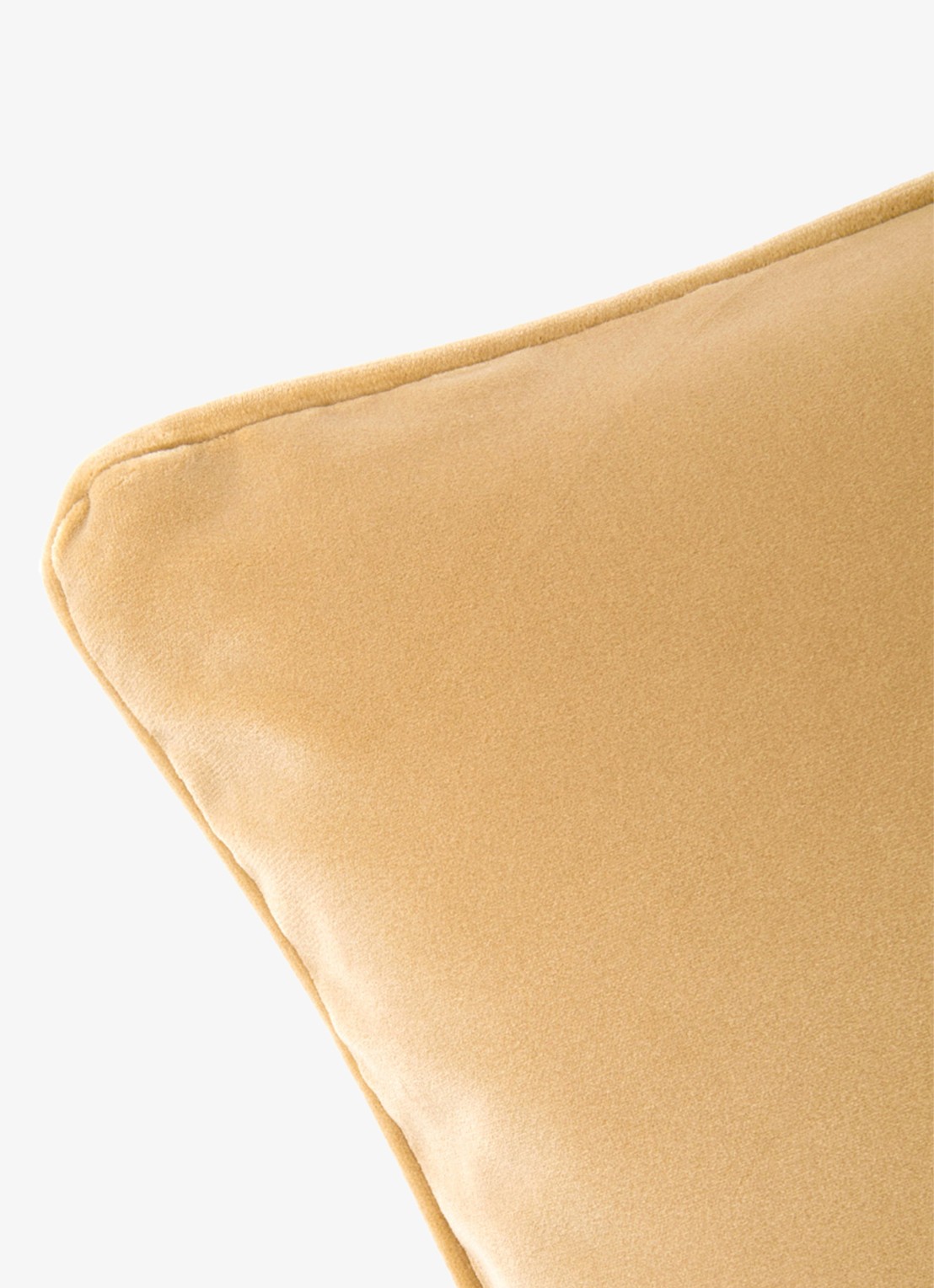 Yves Delorme Divan sierkussenhoes van fluweel - achterkant 7 donkerbeige