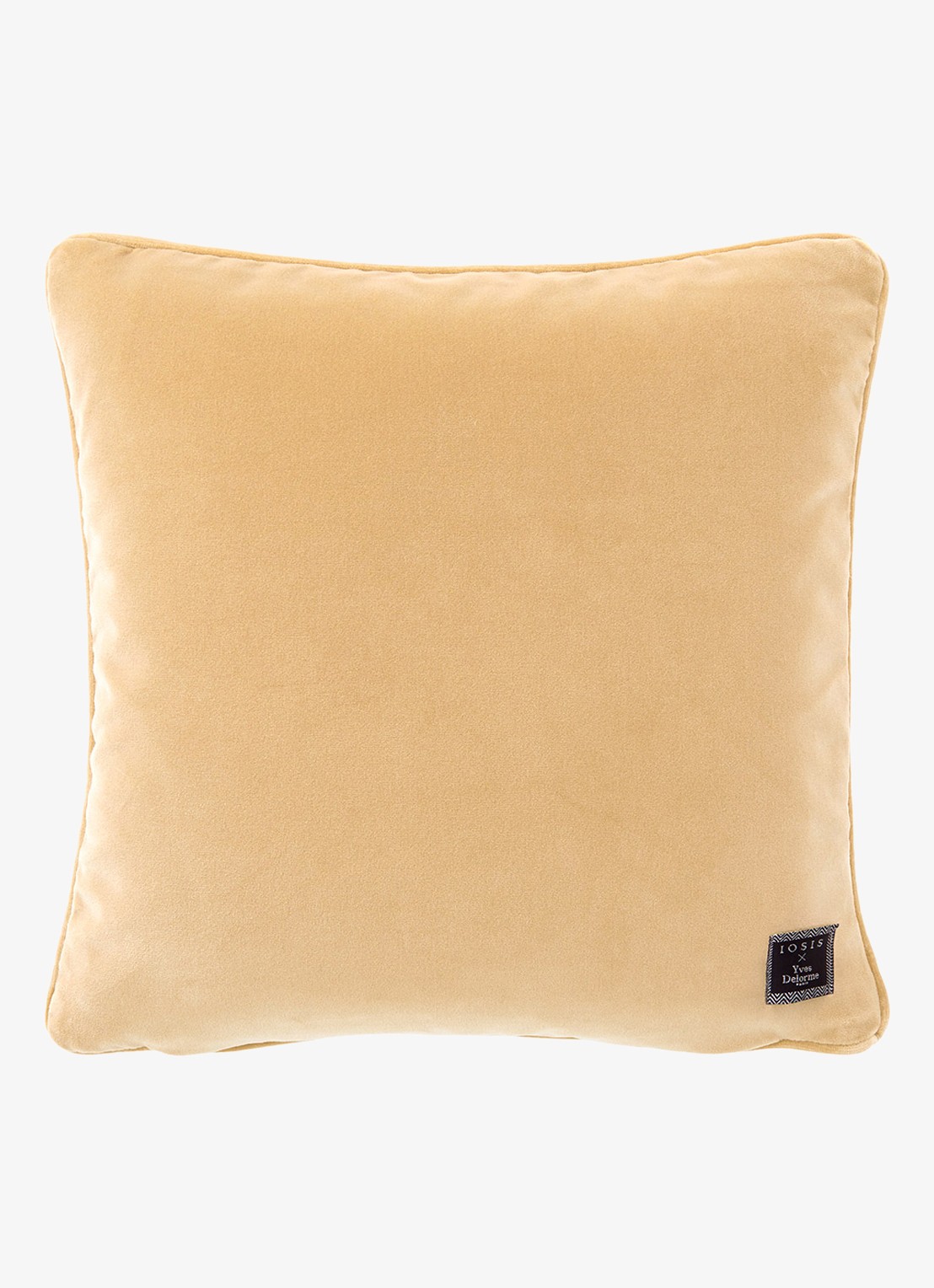 Yves Delorme Divan sierkussenhoes van fluweel - voorkant 6 donkerbeige
