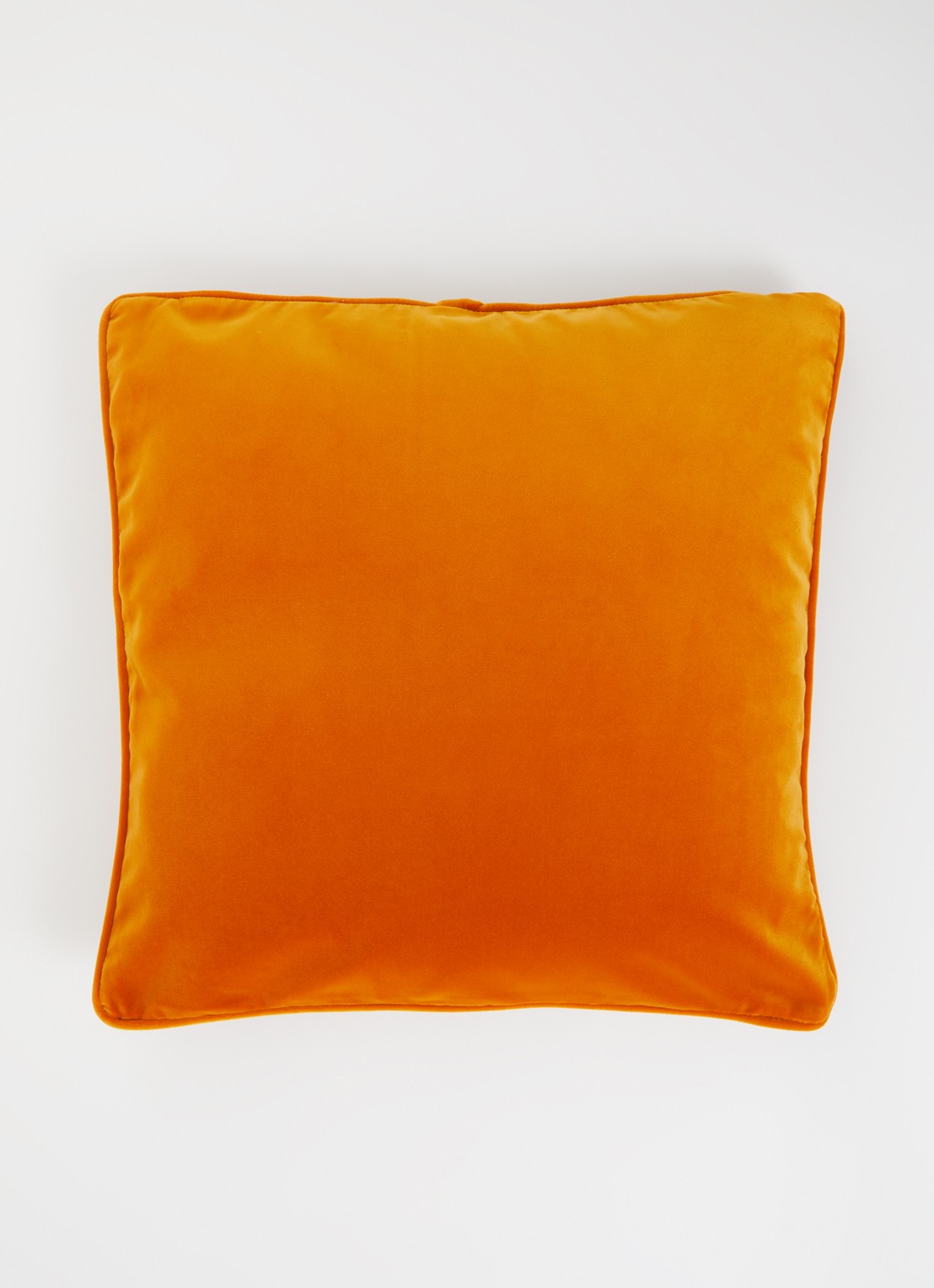 Yves Delorme Divan sierkussenhoes van fluweel - detail oranje